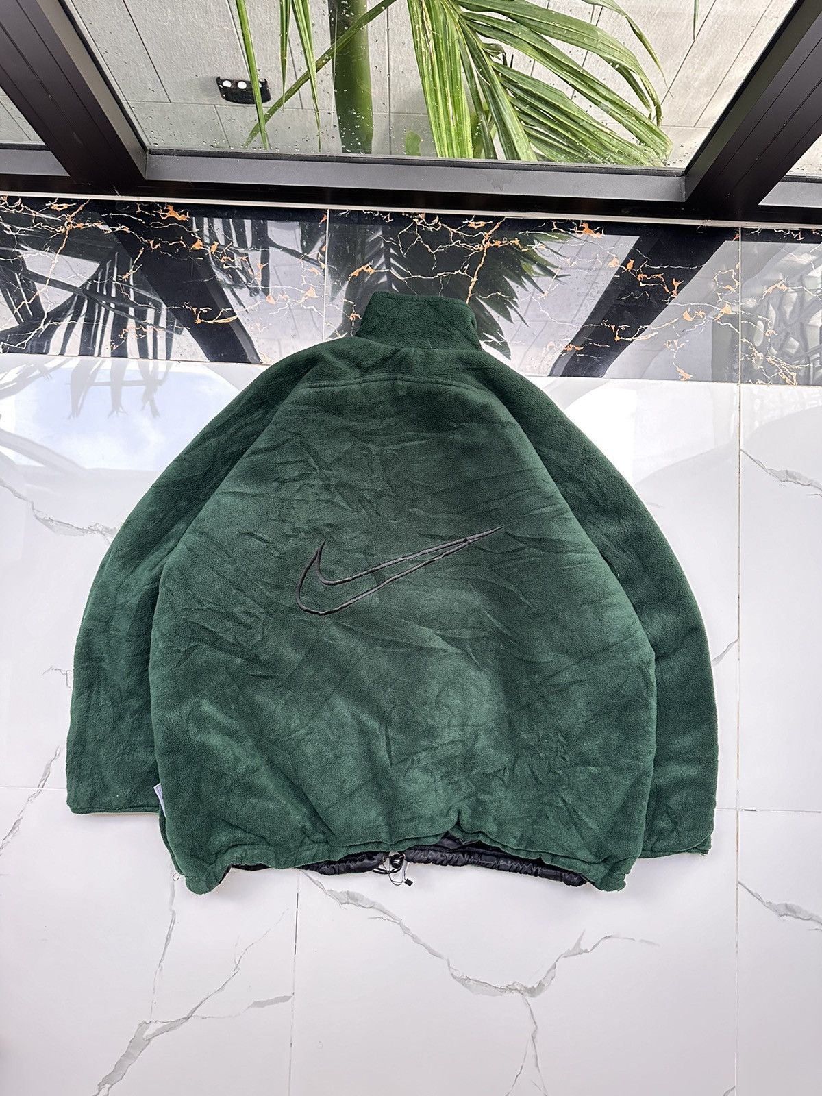 Nike × Vintage RARE! NIKE VINTAGE REVERSIBLE BIG SWOOSH TEDDY SHERPA JACKET Size US XL / EU 56 / 4 - 9 Thumbnail