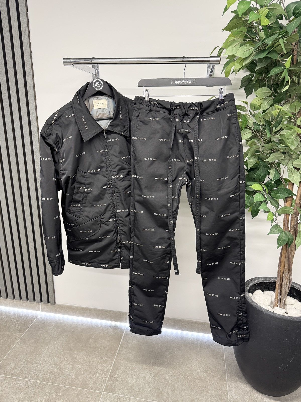 Fear of God Fear Of God All Over Print Track Jacket In Black RRP £1135 Size US S / EU 44-46 / 1 - 3 Thumbnail