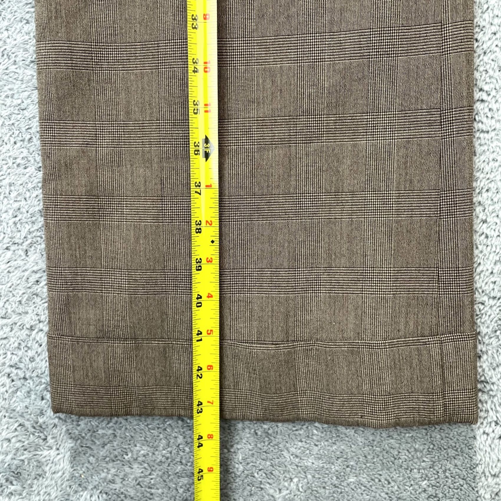 Banana Republic Banana Republic Womens 14 Brown Plaid Flared Dress Pants Jackson Fit Classic Size 36" / US 14 / IT 50 - 6 Thumbnail