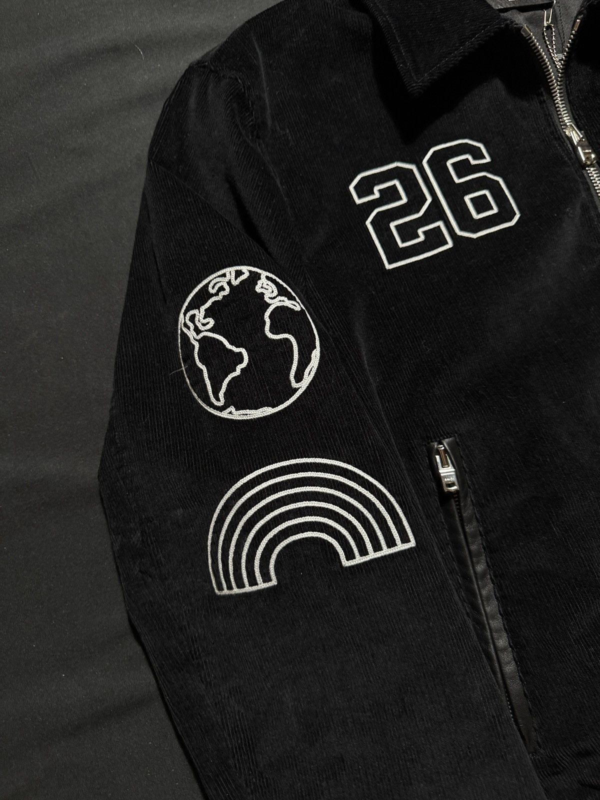 Amiri AMIRI CORDUROY BROTHERS VARSITY JACKET BLACK Size US XL / EU 56 / 4 - 3 Thumbnail