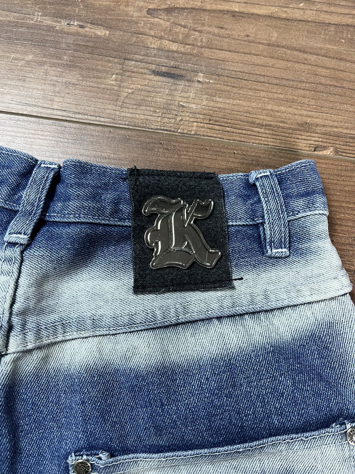 Japanese Brand Vintage 90's Karl Kani Jorts Baggy Shorts Pants Y2K Size US 30 / EU 46 - 4 Thumbnail