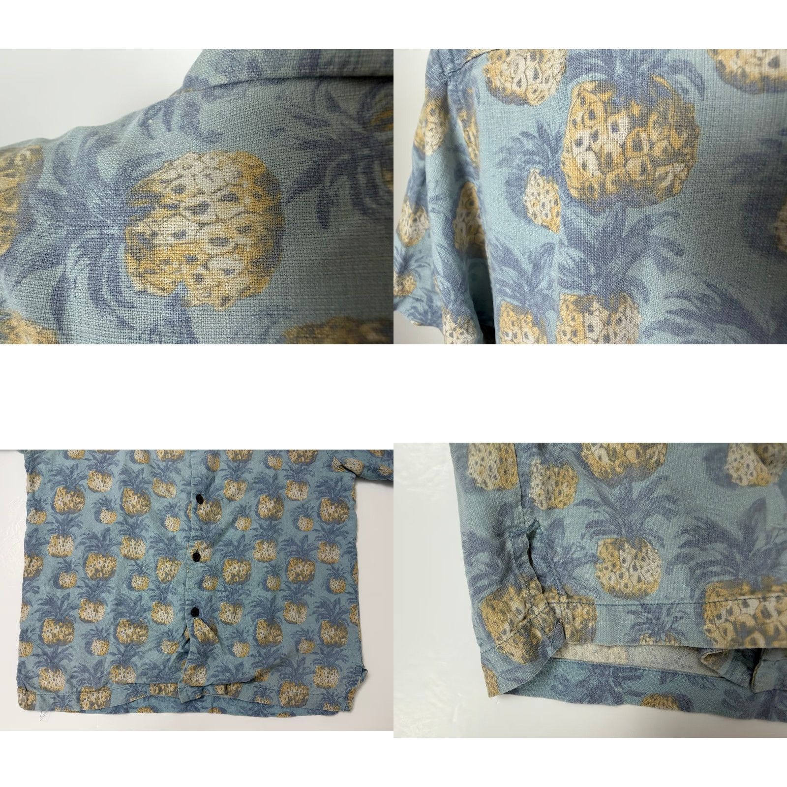 Tommy Bahama Tommy Bahama Shirt Men Medium Silk Hawaiian Camp Pineapple Beach Aloha Luau Blue Shirt Mens Medium Silk Hawaiian Beach Pineapple Size US M / EU 48-50 / 2 - 8 Thumbnail