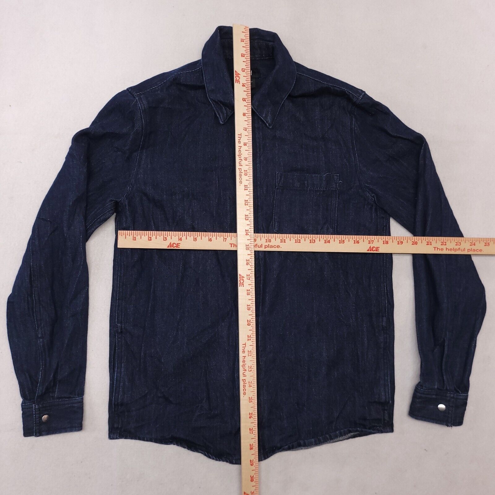 H&M H&M Zip Up Long Sleeve Denim Jean Jacket Womens Size S Blue Size S / US 4 / IT 40 - 8 Thumbnail