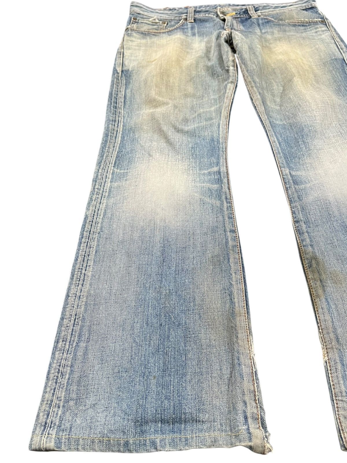Edwin Vintage Edwin 511 RV Flare Faded Grunge Denim Size US 37 - 3 Thumbnail