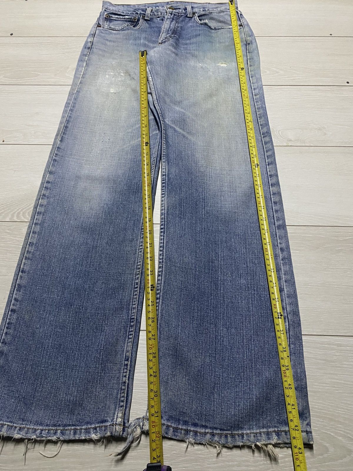 Levi's Vintage Levis Japan Faded Wash Distressed Baggy Jeans Size US 30 / EU 46 - 17 Thumbnail