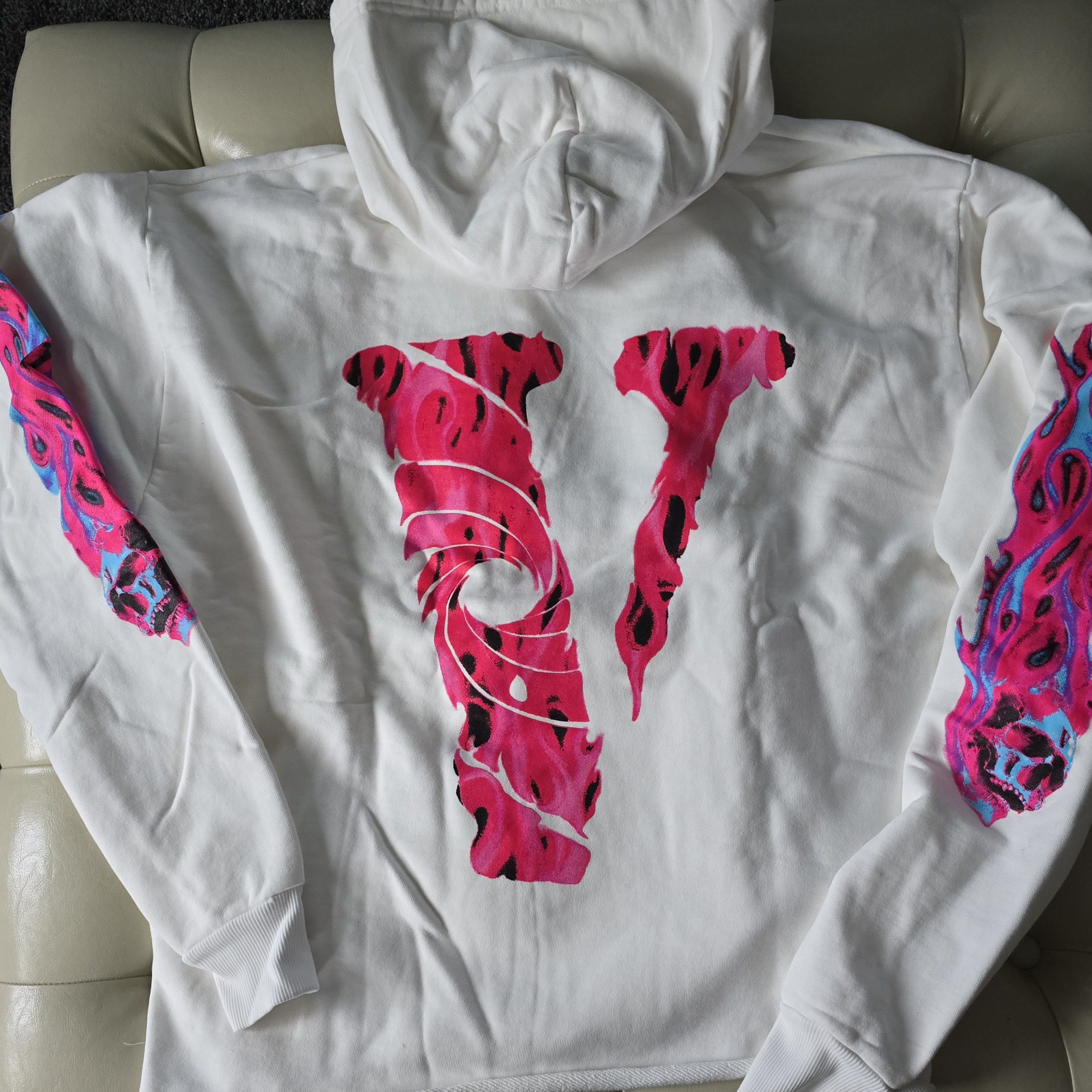 Vlone Vlone Vice City Hoodie 'White' Size US M / EU 48-50 / 2 - 9 Thumbnail