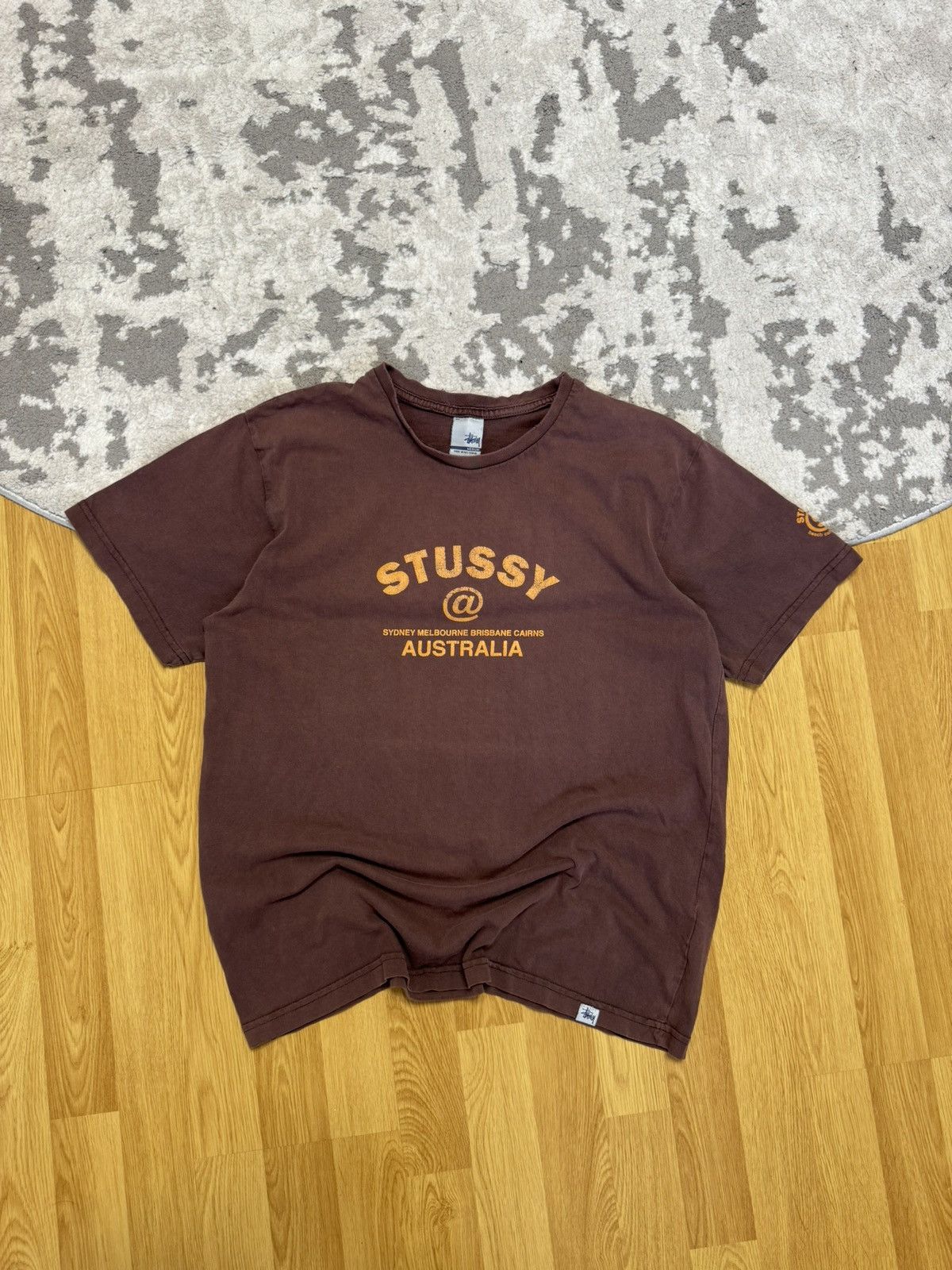 Stussy × Vintage Vintage Stussy Australia Big Logo T-Shirt Skateboard Size US M / EU 48-50 / 2 - 2 Thumbnail