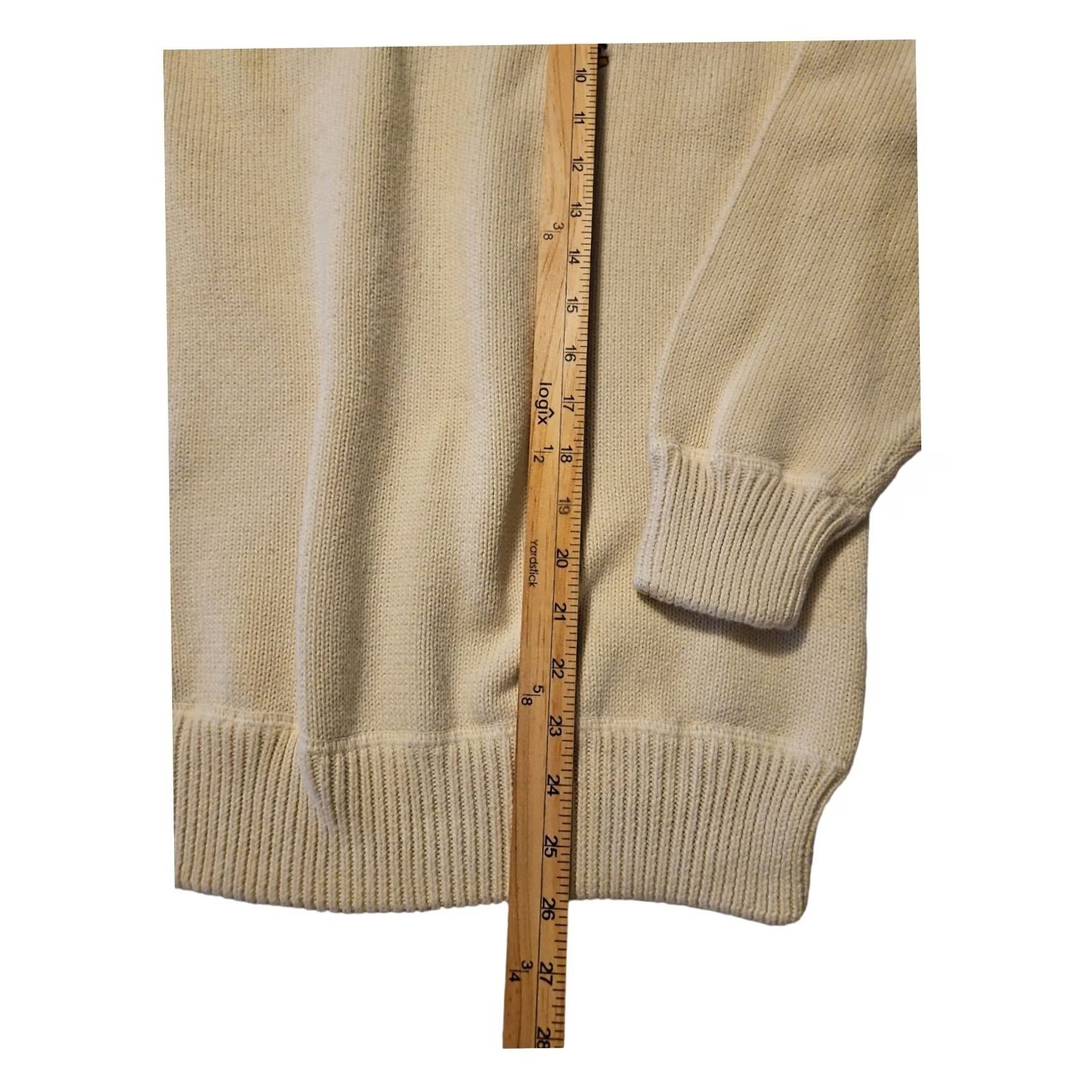 Vintage Vintage Woods & Gray Sweater Large Mens Long Sleeve Ivory Tight Knit Size US L / EU 52-54 / 3 - 4 Thumbnail