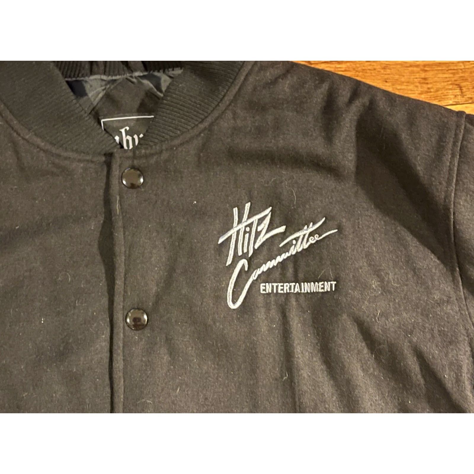 Vintage VINTAGE ubug Hitz Committee Record Label Bomber Jacket Men’s 2XL Black Hip Hop X2K Size US XXL / EU 58 / 5 - 4 Thumbnail