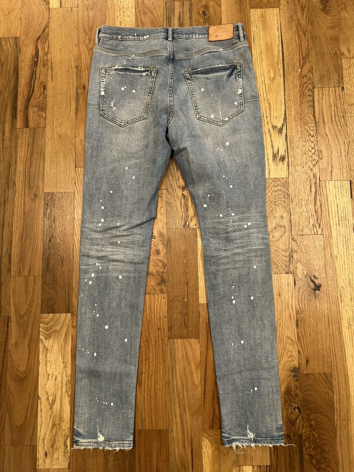 Purple Brand Purple Brand Knee Hole Blue Denim Jeans Size 33 Size US 33 - 2 Thumbnail