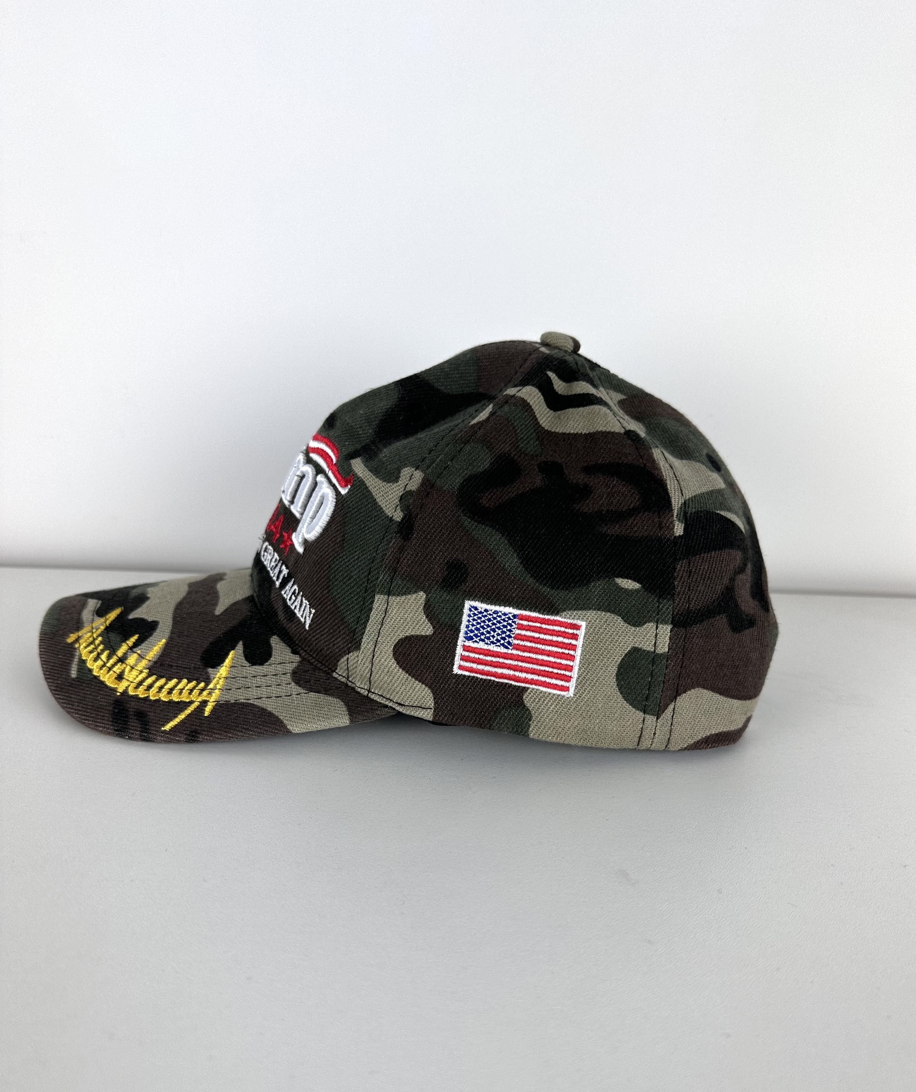 Vintage Trump Moro camo flat cap Size ONE SIZE - 3 Thumbnail