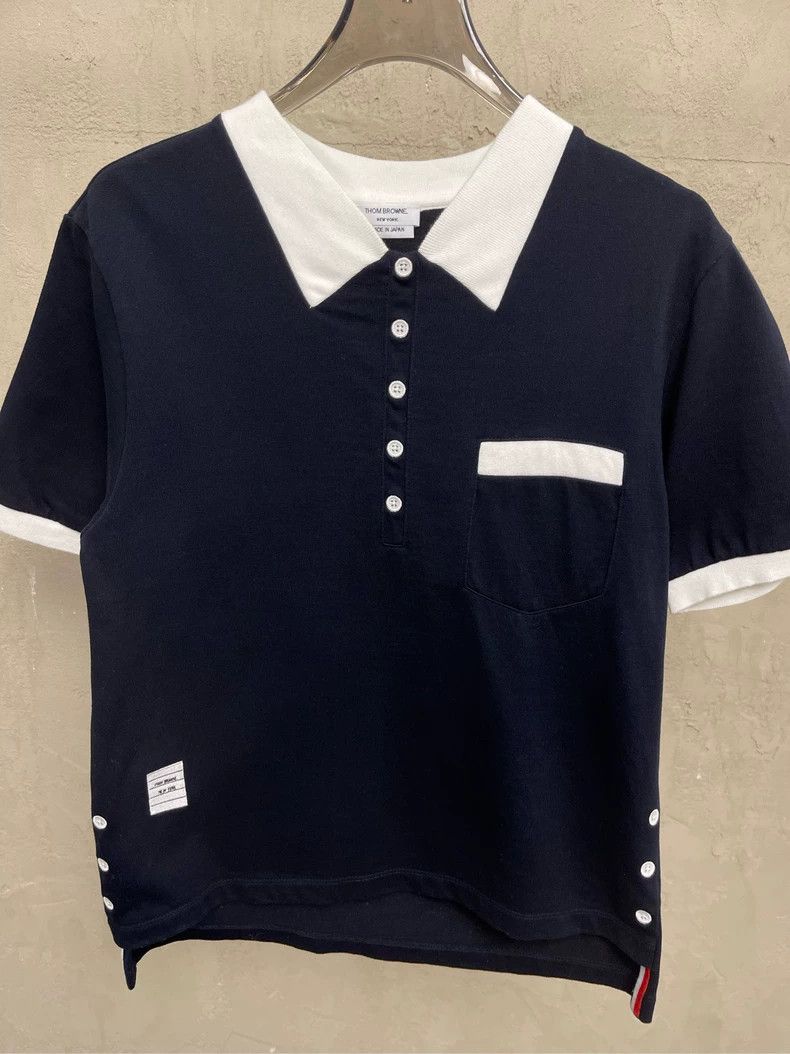 Thom Browne Thom browne Dark blue stitching embroidered button pocket s Size M / US 6-8 / IT 42-44 - 3 Thumbnail
