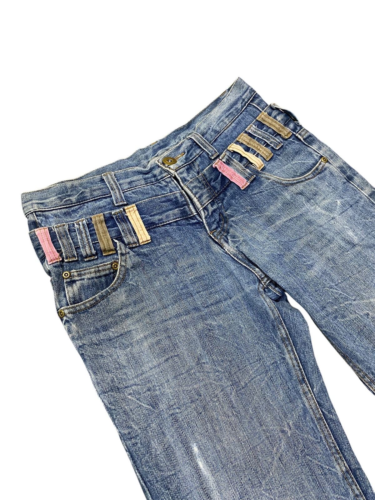 Japanese Brand Japanase brand double waist denim regular straight cut Size US 31 - 6 Thumbnail