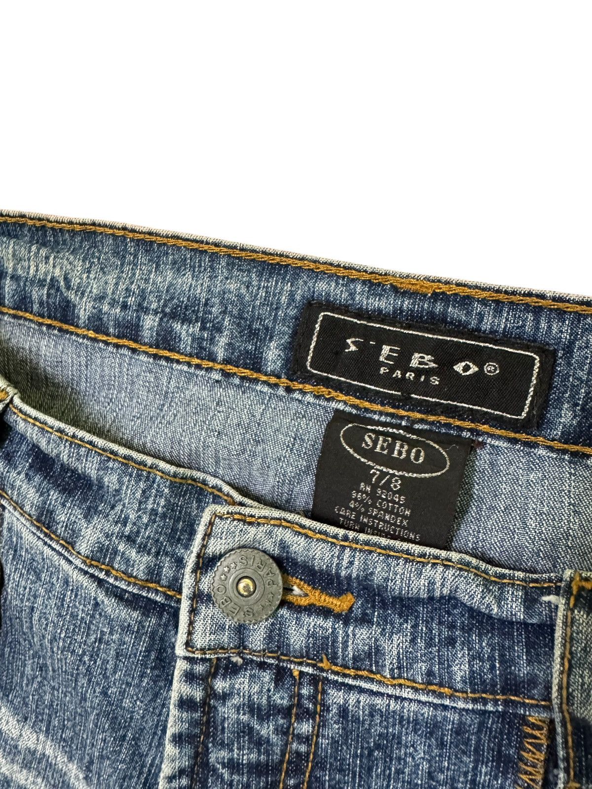 Hysteric Glamour FLARED SEBO RECONSTRUCTED DESIGN ELASTIC DENIM JEANS Size 28" / US 6 / IT 42 - 9 Thumbnail