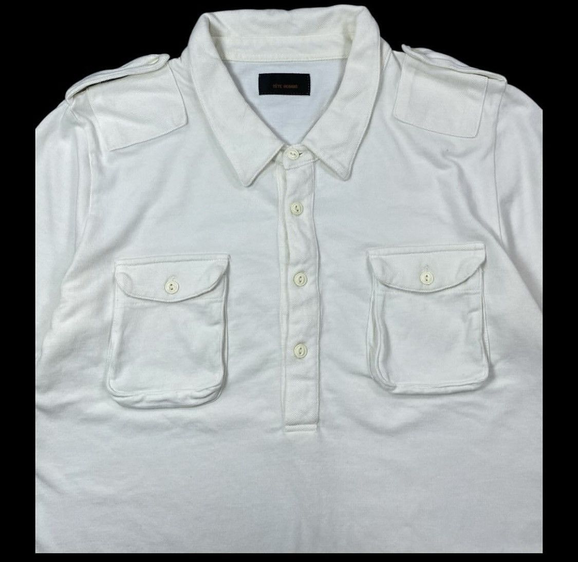 Issey Miyake × Japanese Brand Tete Homme By Issey Miyake White Shirt Size US M / EU 48-50 / 2 - 2 Thumbnail