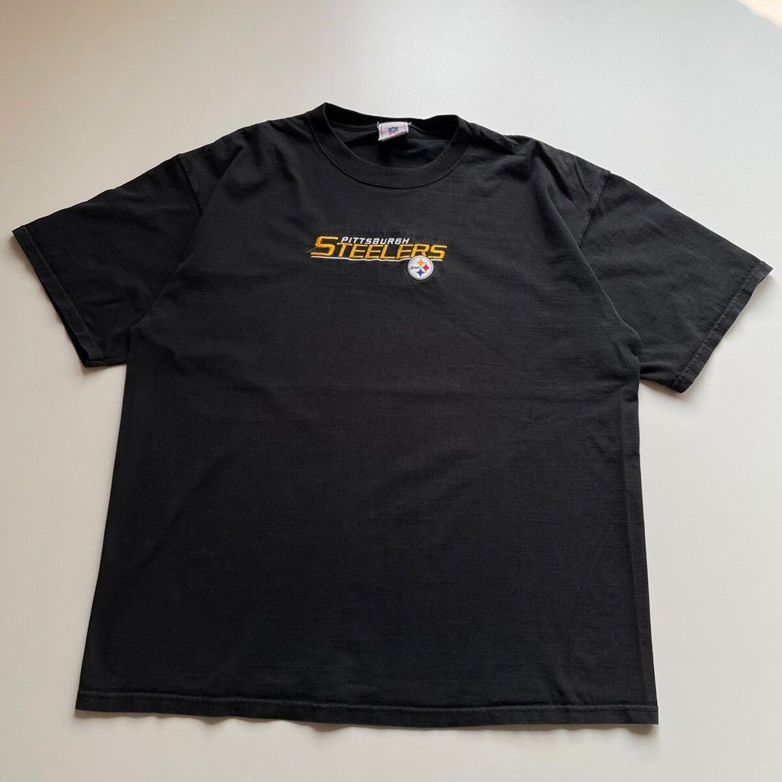 NFL × Vintage Vintage Y2K Pittsburgh Steelers NFL T Shirt XXL Black Rare Size US XXL / EU 58 / 5 - 1 Thumbnail