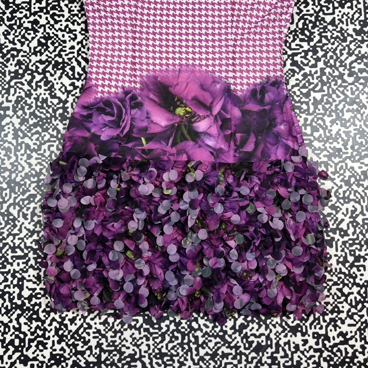 Japanese Brand Vintage Y2K Waggon Paris Floral Retro Luxury Mini Dress Size L / US 10 / IT 46 - 15 Thumbnail