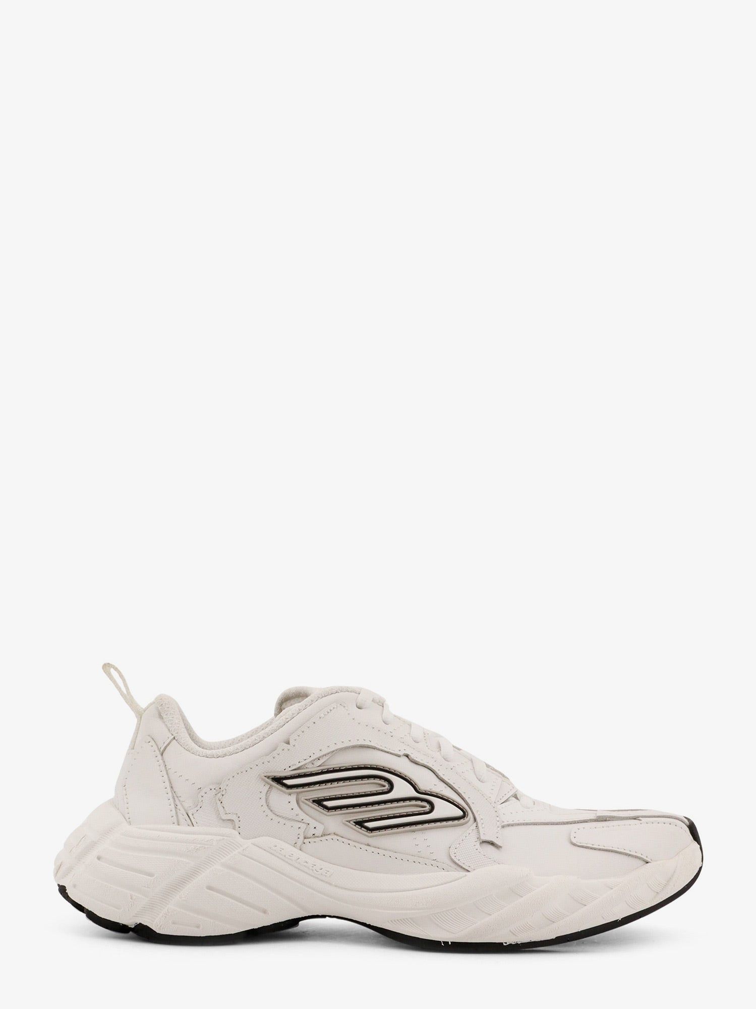 【関税&送料込】Balenciaga Monday Low-Top Sneakers In Leathe BALENCIAGA Monday rubber-trimmed leather sneakers | NET-A-PORTER
