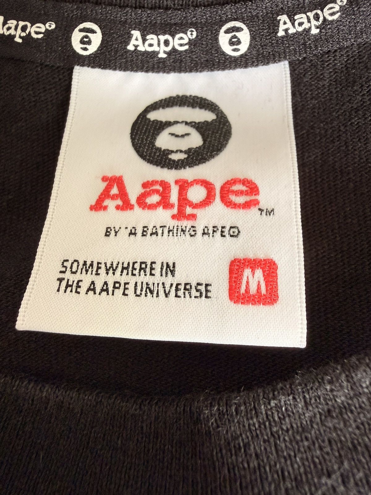 Aape Black Bape Tee Size US M / EU 48-50 / 2 - 3 Thumbnail