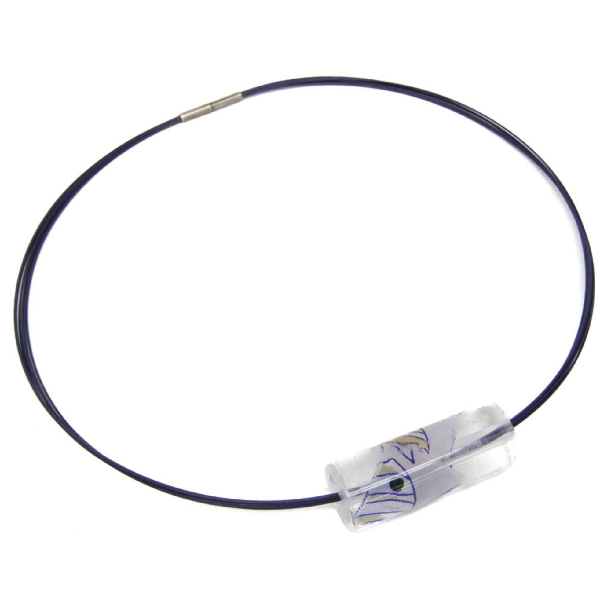 Hermes Hermes Ricine Fish Tropical Fish Plastic,Resin Women's Fashion Choker Necklace (Clear,Purple) Size ONE SIZE - 1 Thumbnail