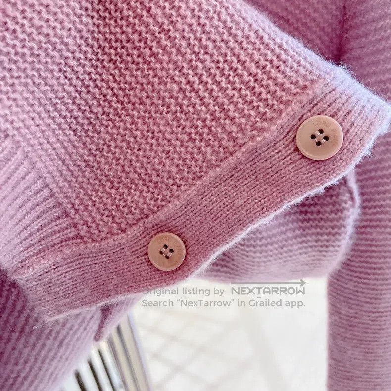 Loro Piana Loro Piana Pink side-button cashmere sweater Size S / US 4 / IT 40 - 5 Thumbnail