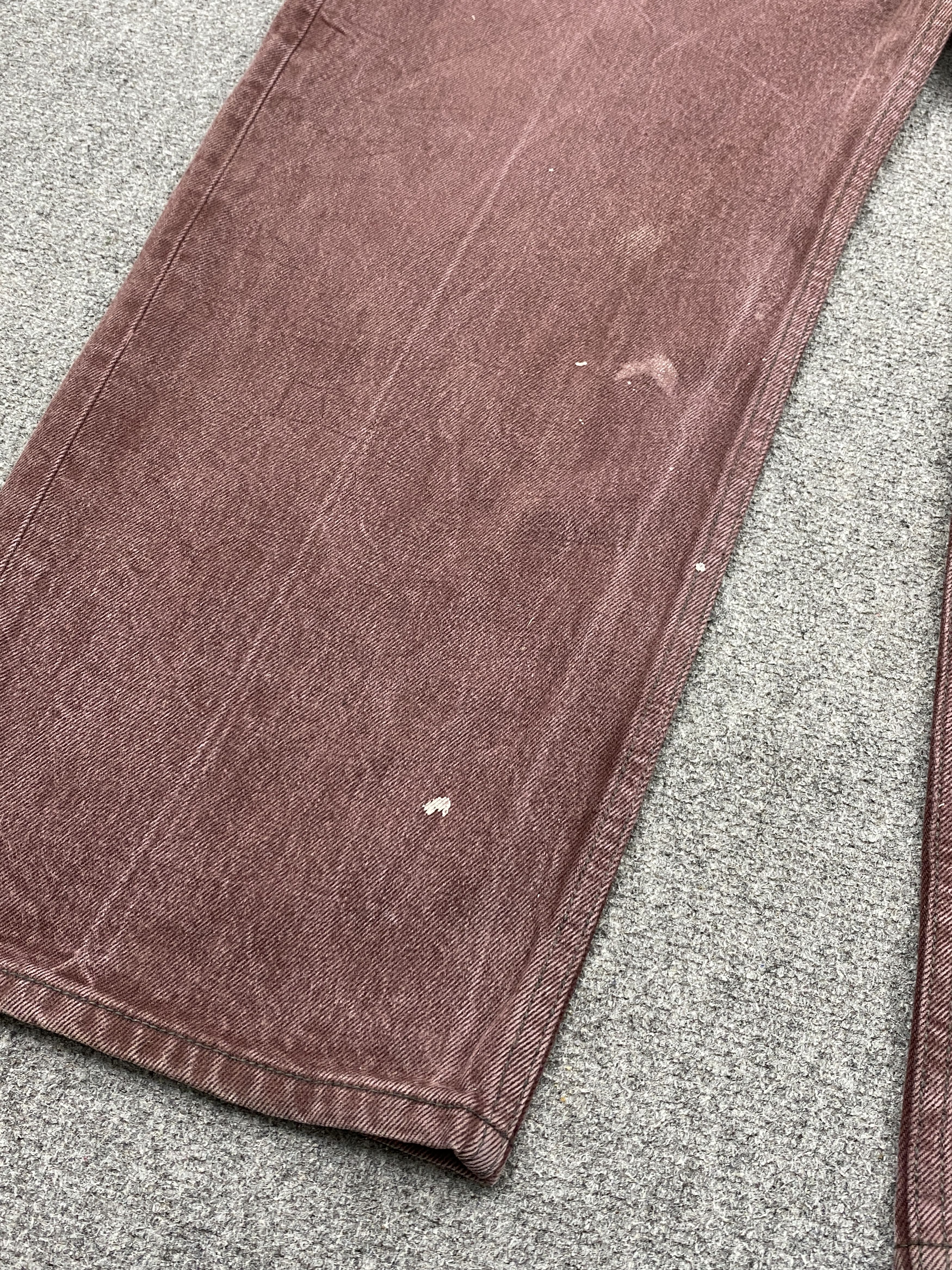 Levi's × Vintage Maroon Colour Vintage Levis 501 Jeans Size US 44 / EU 60 - 15 Thumbnail