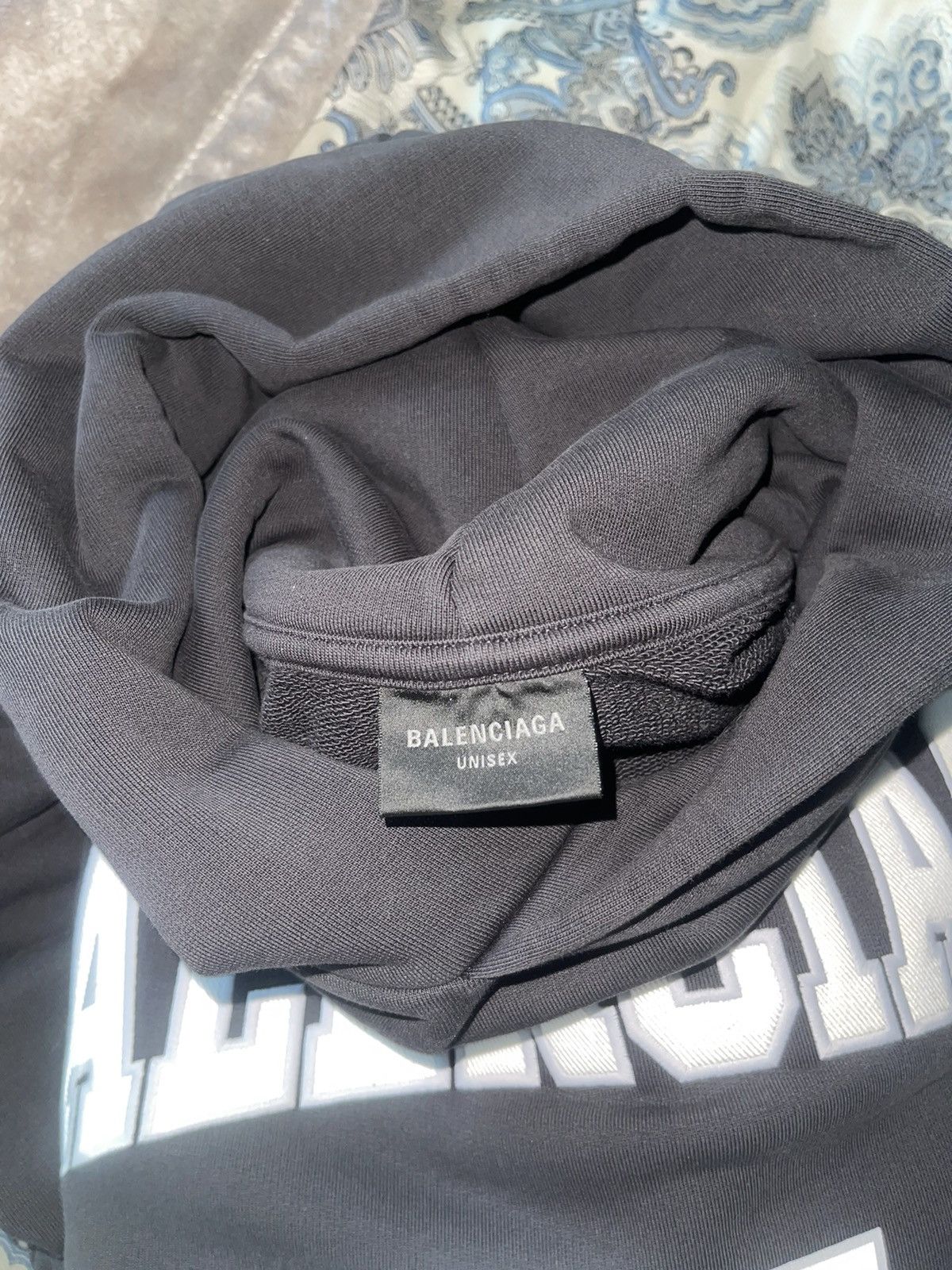 Balenciaga MEN'S BASKETBALL SERIES - HOODIE LARGE FIT IN BLACK Size US XL / EU 56 / 4 - 10 Thumbnail