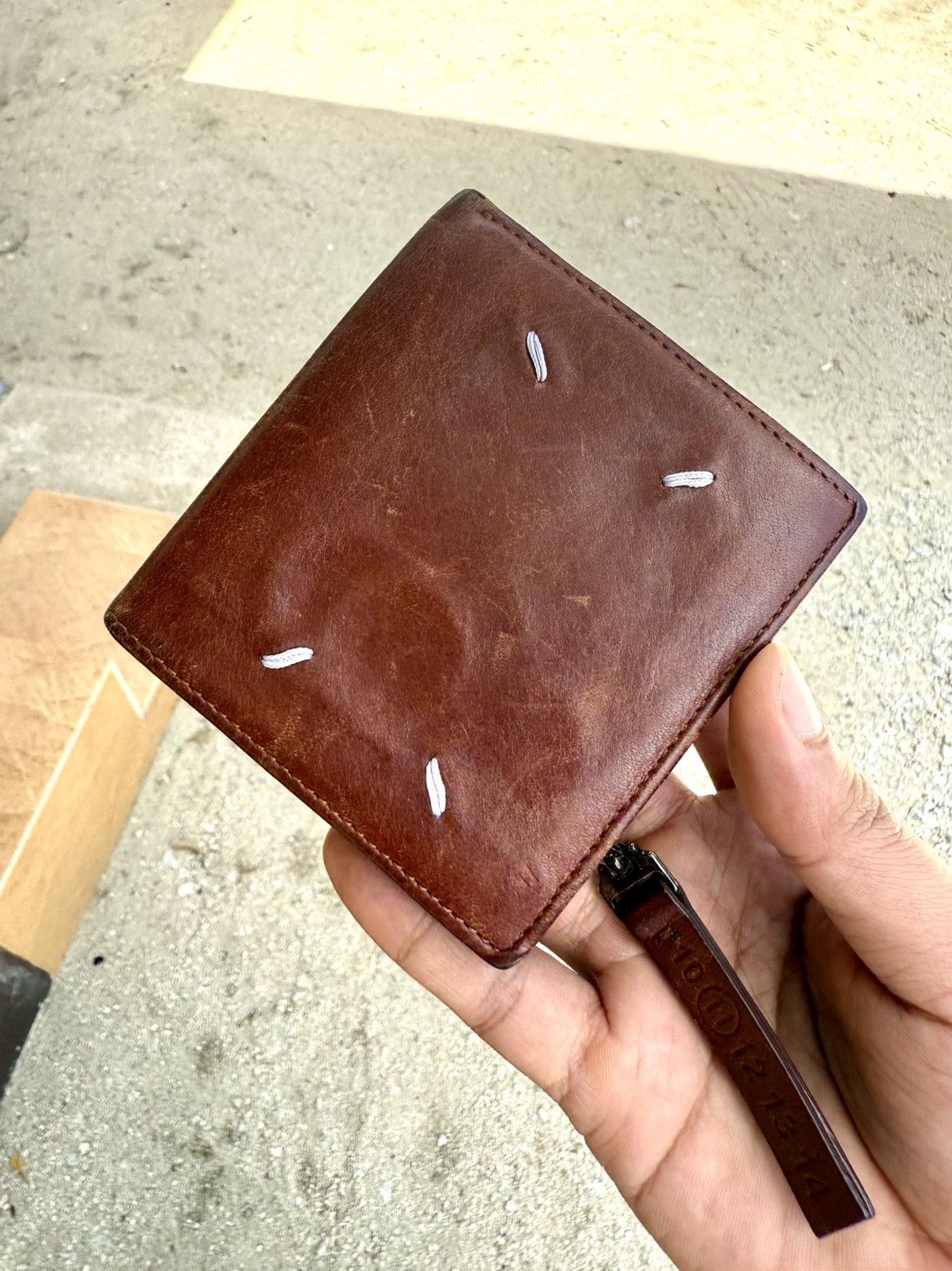 Maison Margiela Maison Margiela four stitch Bifold Leather Wallet Size ONE SIZE - 1 Thumbnail