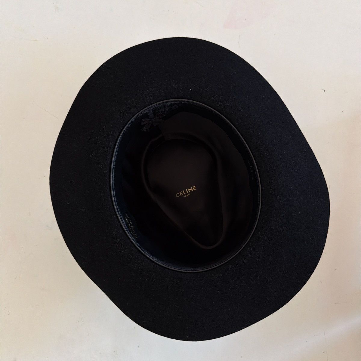 Celine CELINE Paris black fur felt fedora hat Eur 58 (Us 7 1/4) New Size ONE SIZE - 5 Thumbnail
