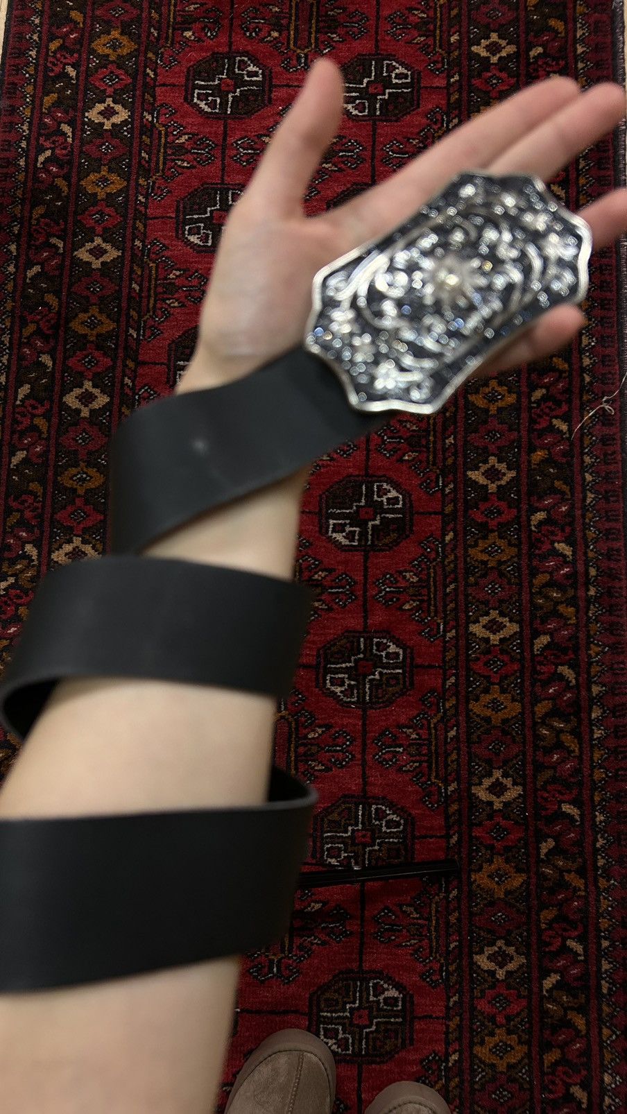 Japanese Brand × Vintage Y2K Leather Belt Size ONE SIZE - 2 Thumbnail