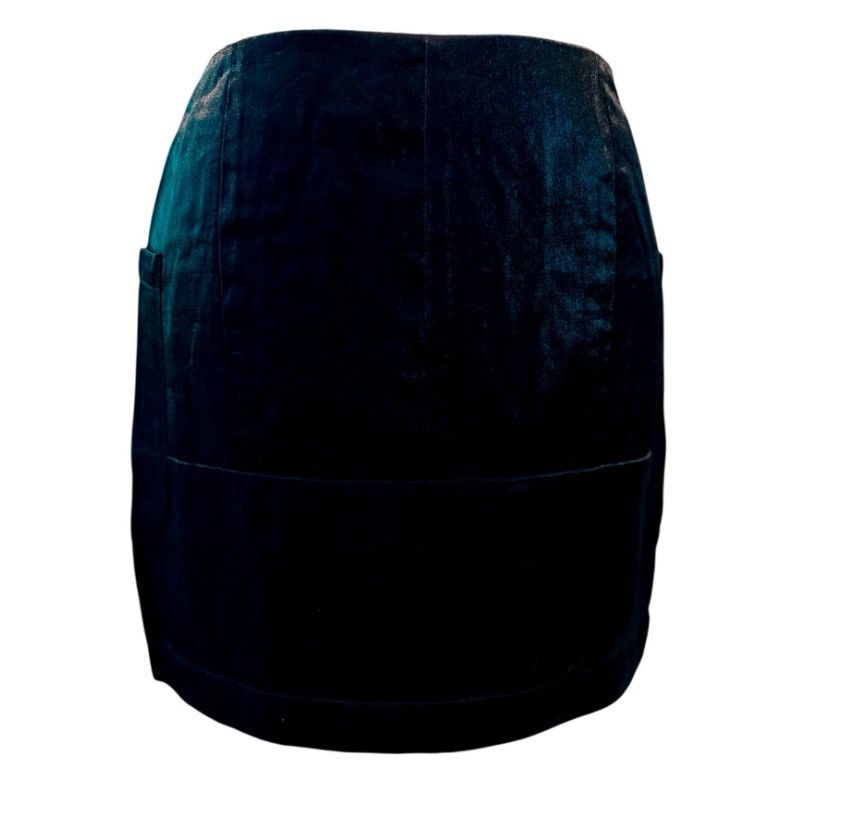 Other Honey Punch Black Mini Skirt – Size S – Velvet Look with Zip Size 27" / US 4 / IT 40 - 5 Thumbnail