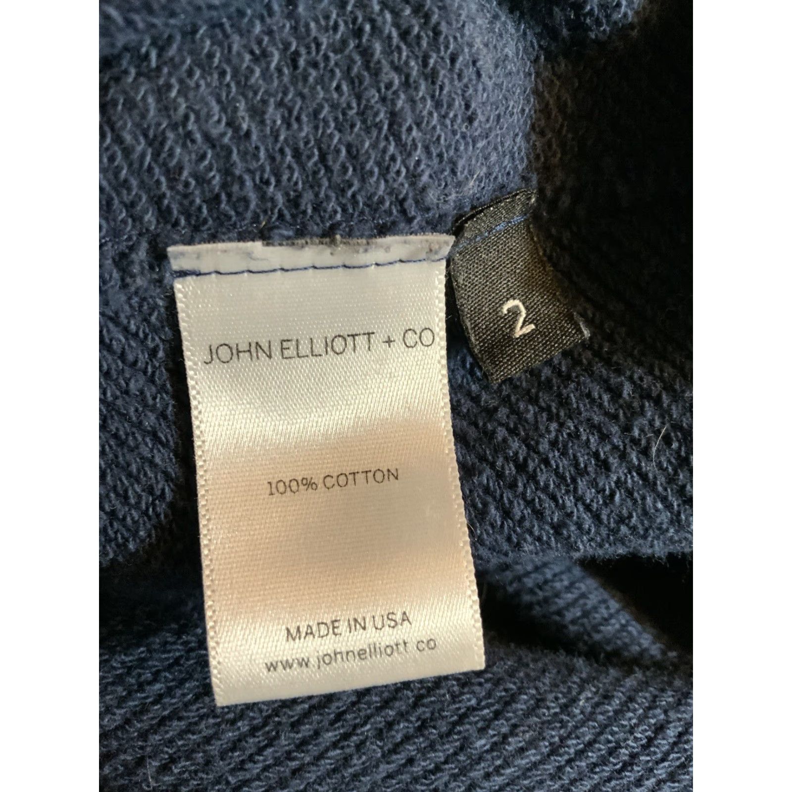 John Elliott VINTAGE? John Elliott + Co Villain Side Zip Terry Fleece Essential Pullover Hoodie Sz. 2 Mens Blue Hoodie Pullover Zip 2 Blue 2 Mens Size US XS / EU 42 / 0 - 7 Thumbnail