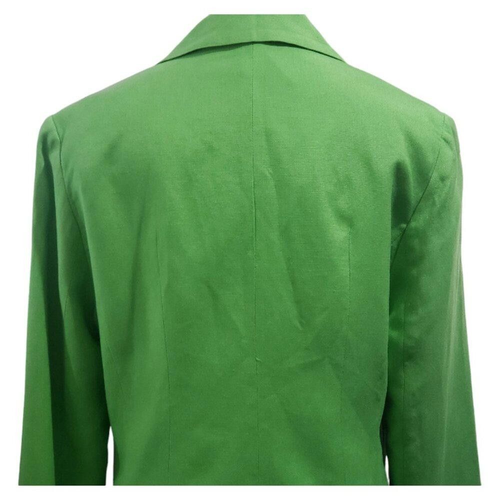 Other CT1809 Astr The Label Green Linen Lined Blazer L Size L / US 10 / IT 46 - 5 Thumbnail