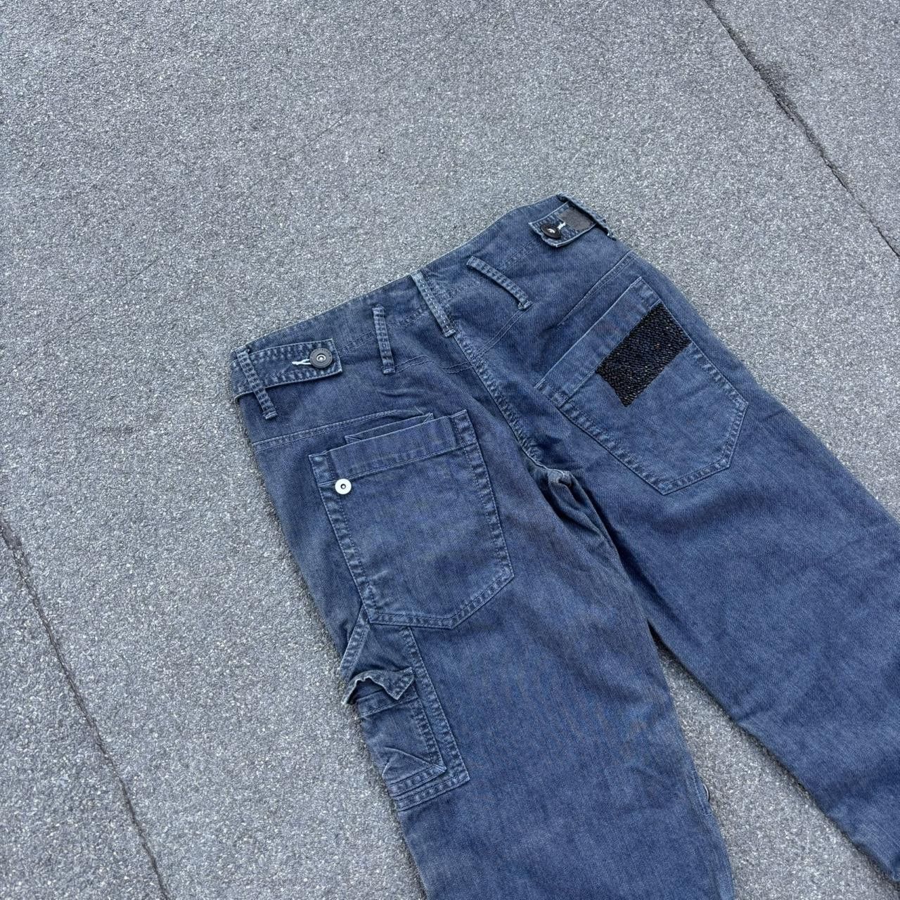 JNCO × Japanese Brand × Vintage Vintage y2k 90s archive Japanese style carpenter cargo jeans Size US 32 / EU 48 - 7 Thumbnail