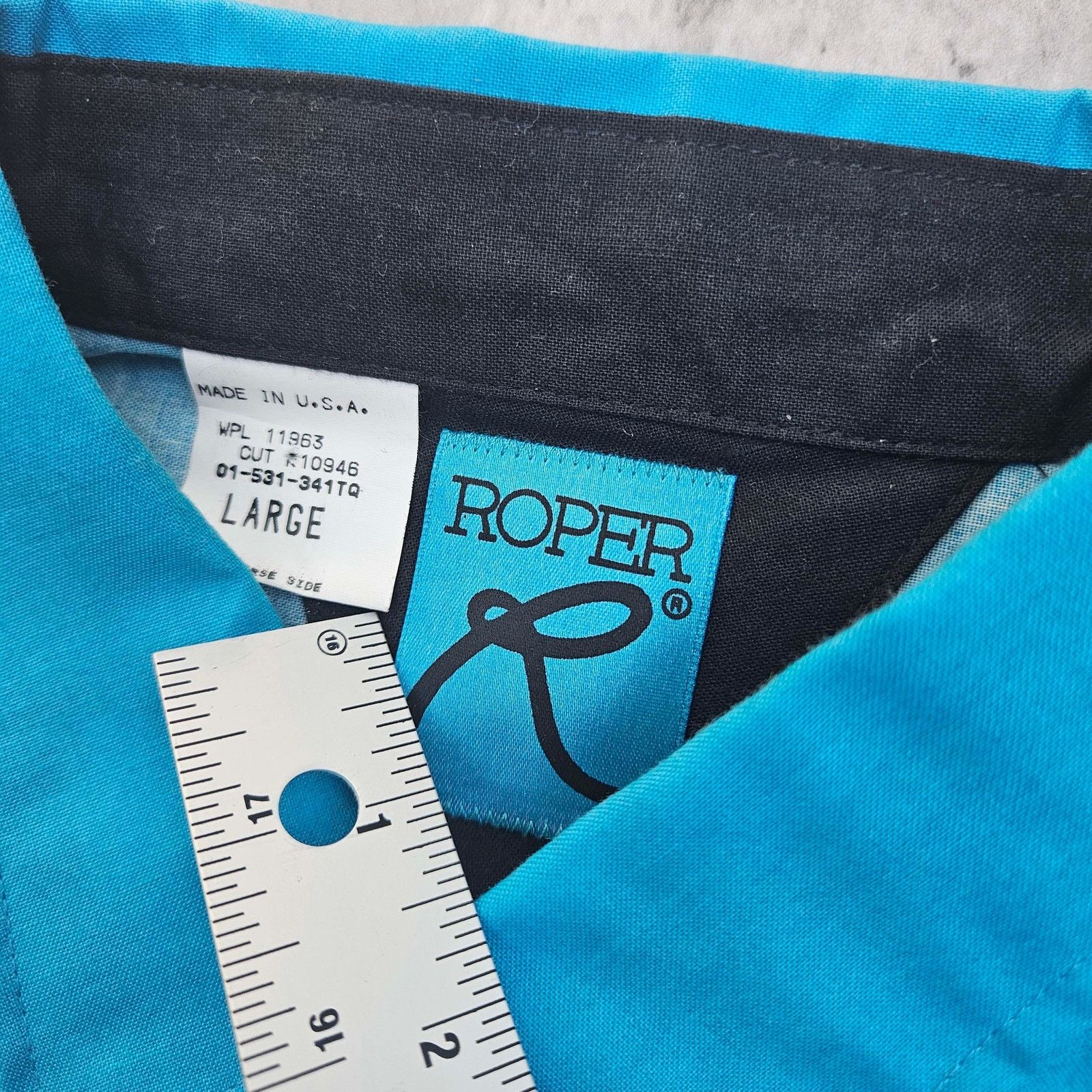 Roper Vintage Roper Shirt Western Blue Aztec Women's Large NWOT Size L / US 10 / IT 46 - 3 Thumbnail