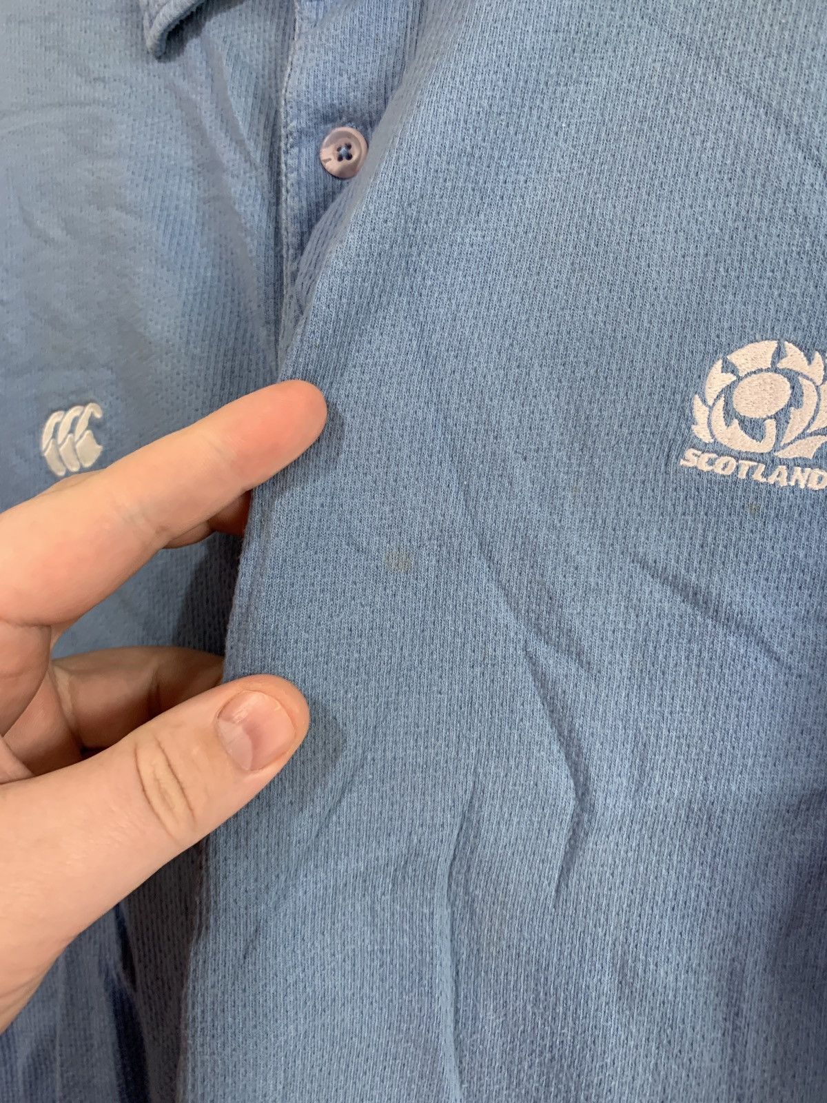 Canterbury of New Zealand × Vintage Scotland Vintage Rugby Polo Shirt Canterbury Jersey Retro Size US L / EU 52-54 / 3 - 10 Thumbnail