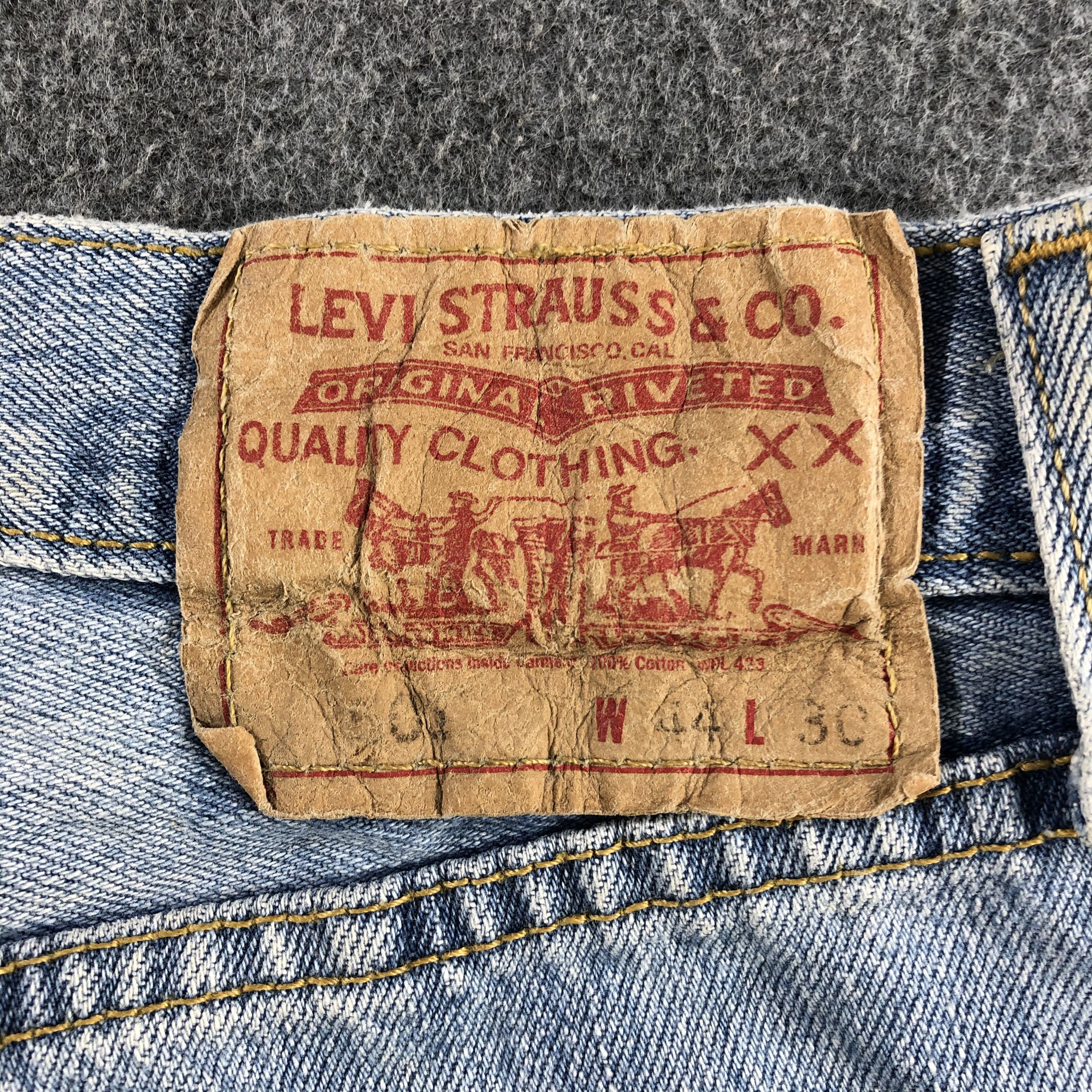 Levi's 90s Vintage Levis 501 Jeans-J2295 Size US 42 / EU 58 - 5 Thumbnail