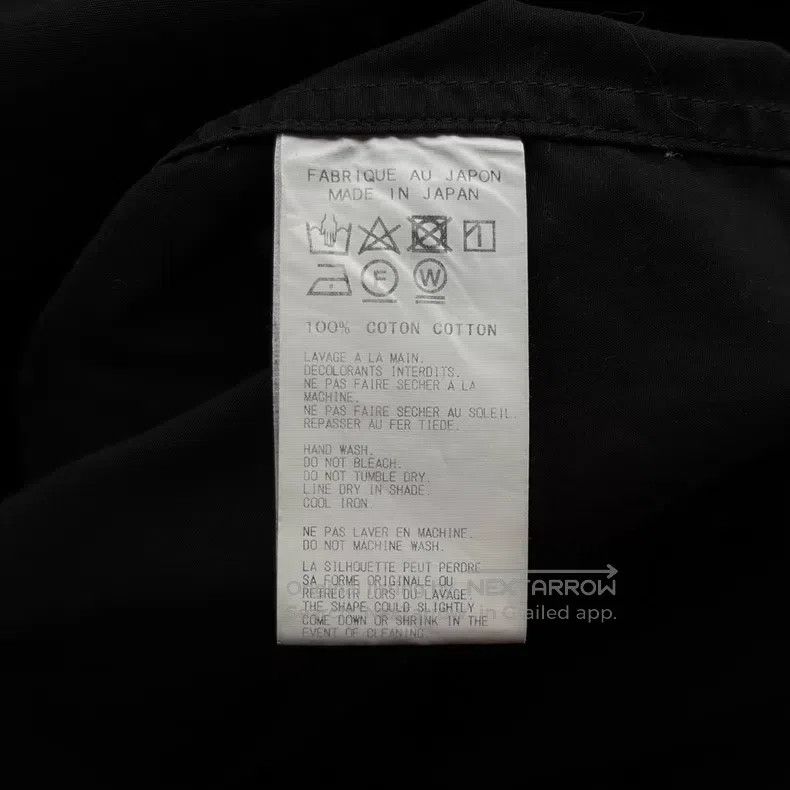 Yohji Yamamoto Yohji Yamamoto 17aw double pocket open neck black shirt Size US L / EU 52-54 / 3 - 6 Thumbnail