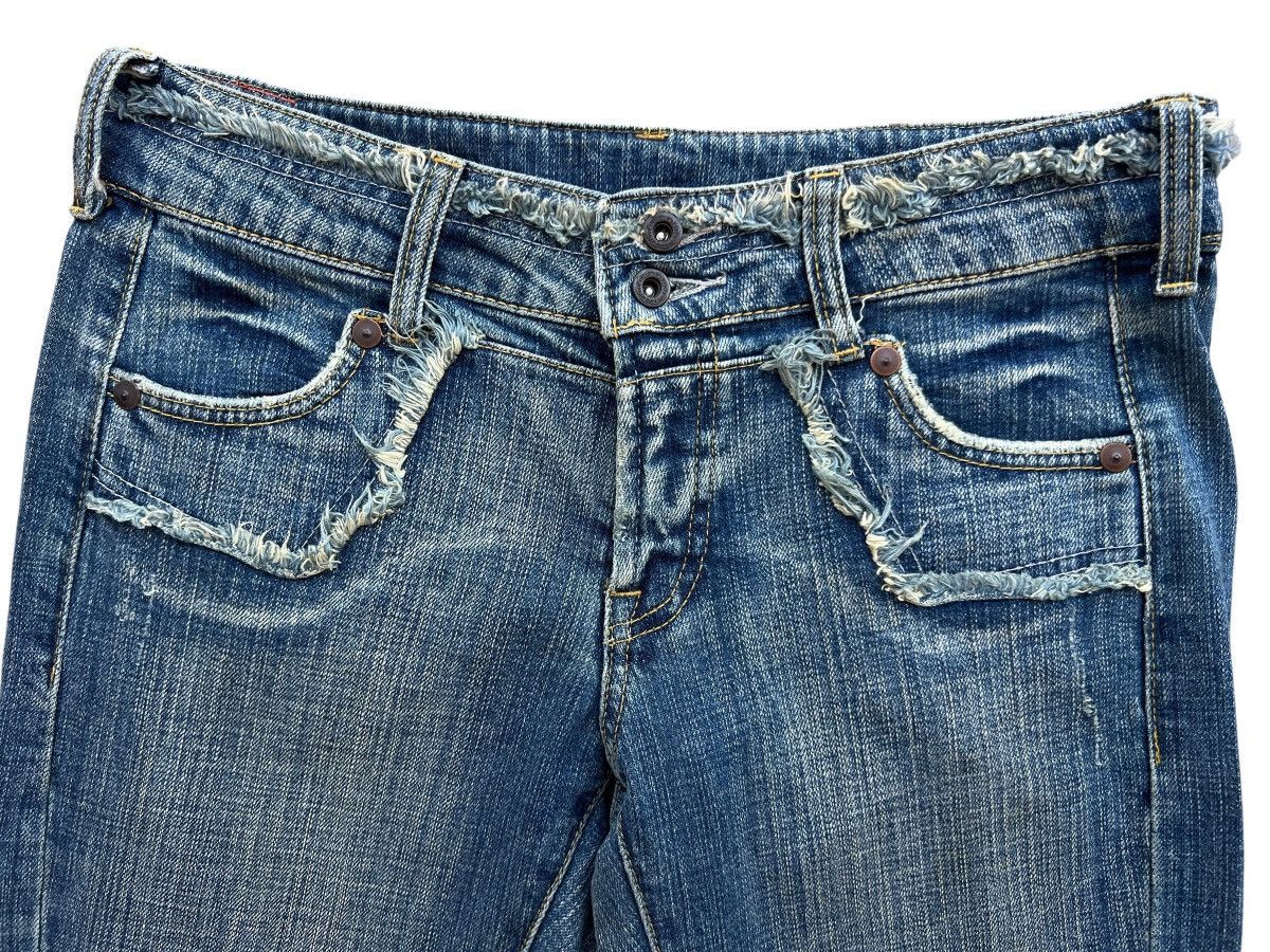 Japanese Brand Sweet Camel Lowrise Bootcut Flare Denim Jeans 30x32 Size 30" / US 8 / IT 44 - 6 Thumbnail