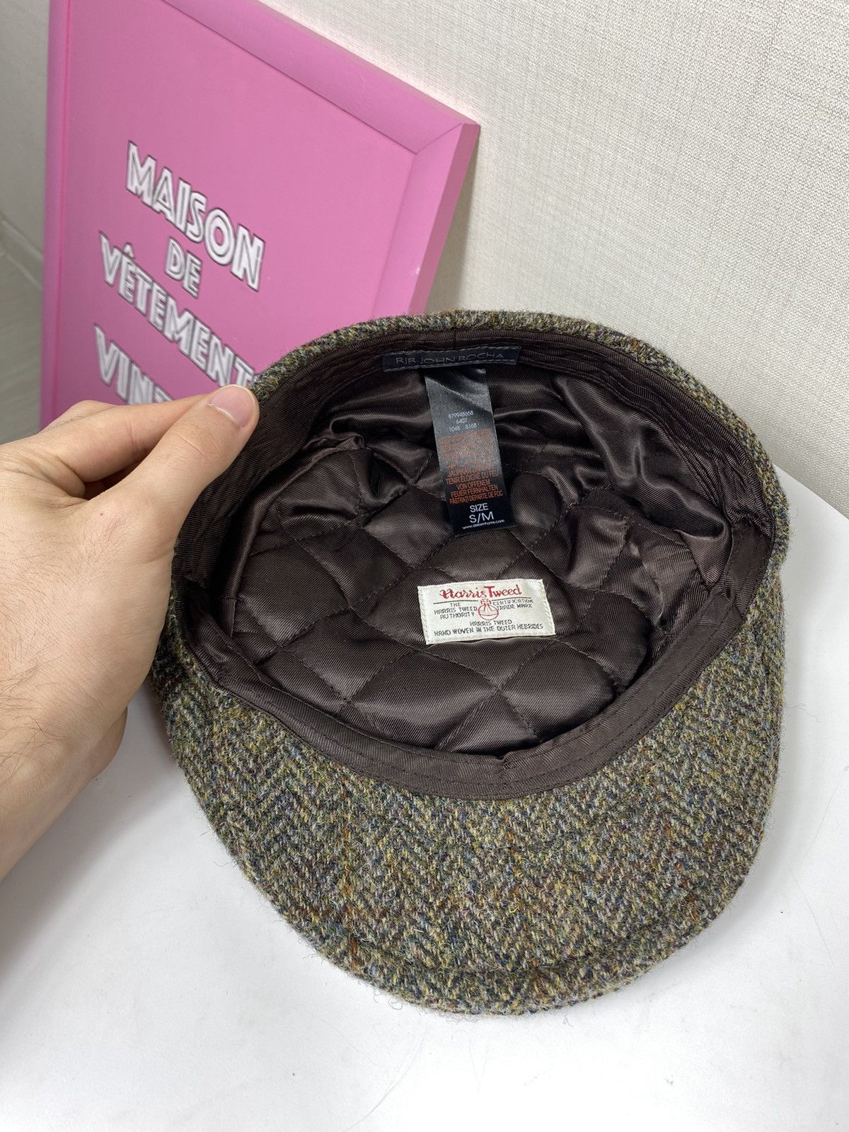 Harris Tweed Harris Tweed John Rocha Flat Cap Size ONE SIZE - 8 Thumbnail