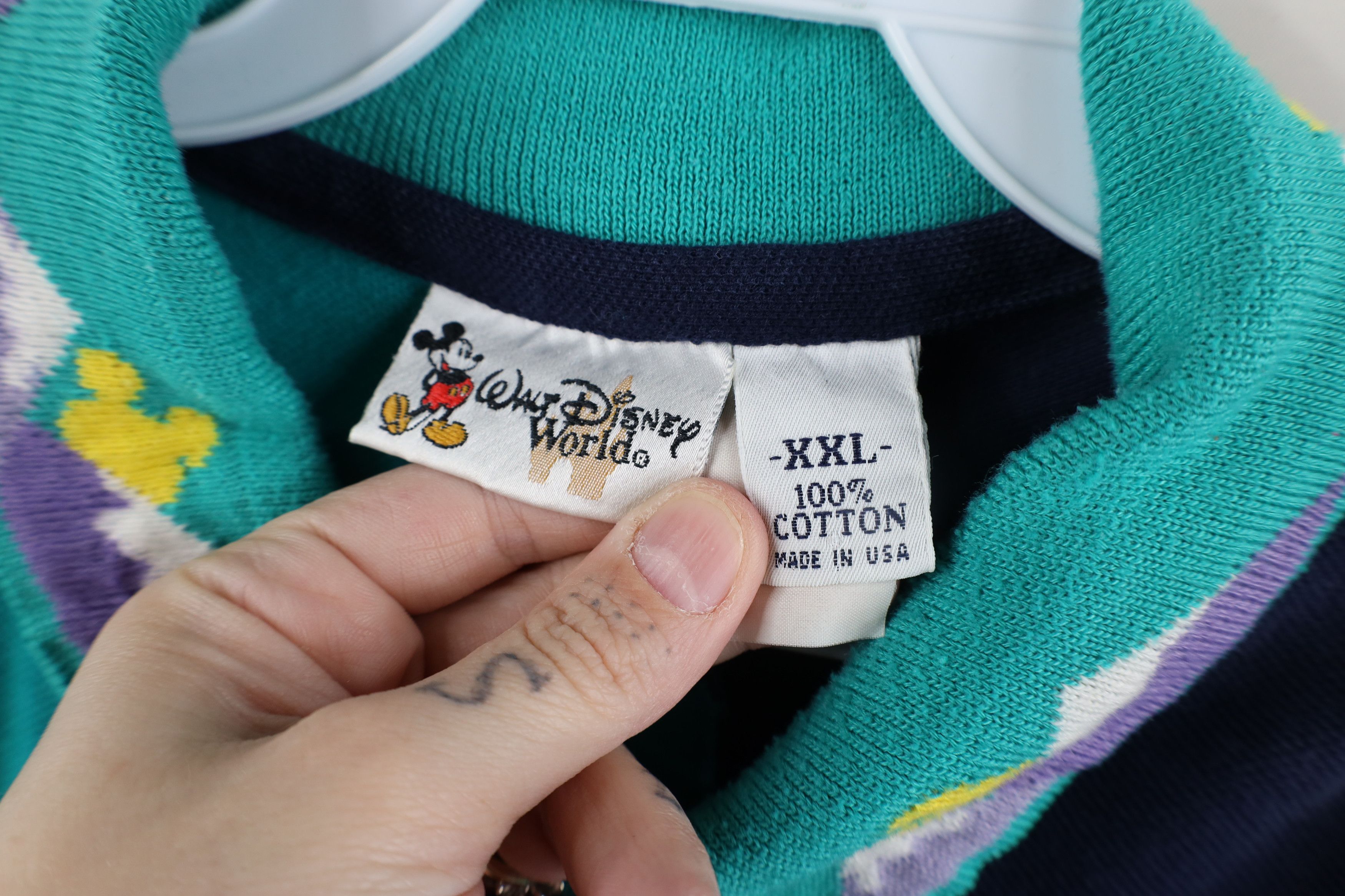 Disney × Vintage Vintage 90s Walt Disney World Block Old Key West Polo USA Size US XXL / EU 58 / 5 - 9 Thumbnail