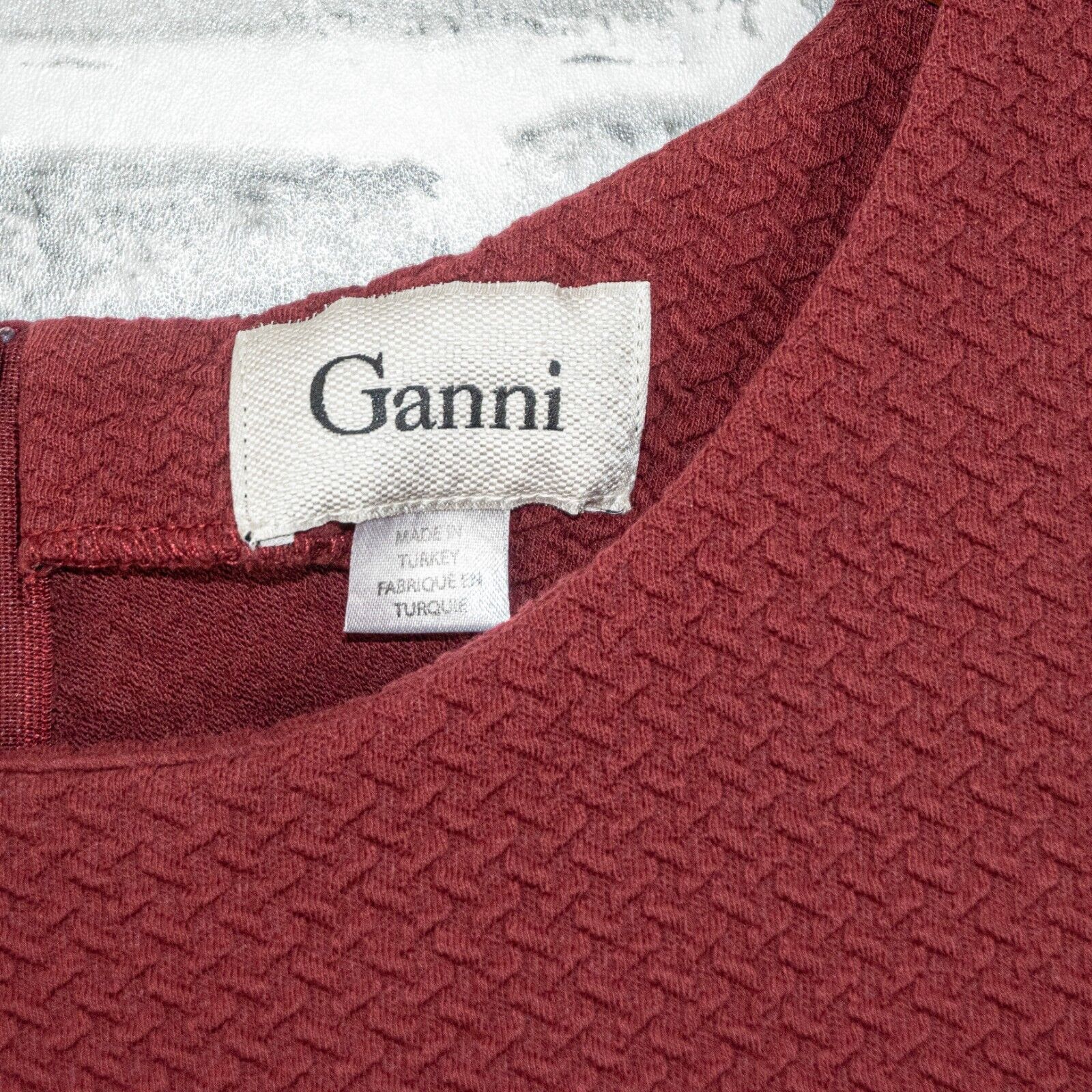 Ganni GANNI Women's Red Textured Dress Sleeveless Size L Size L / US 10 / IT 46 - 4 Thumbnail