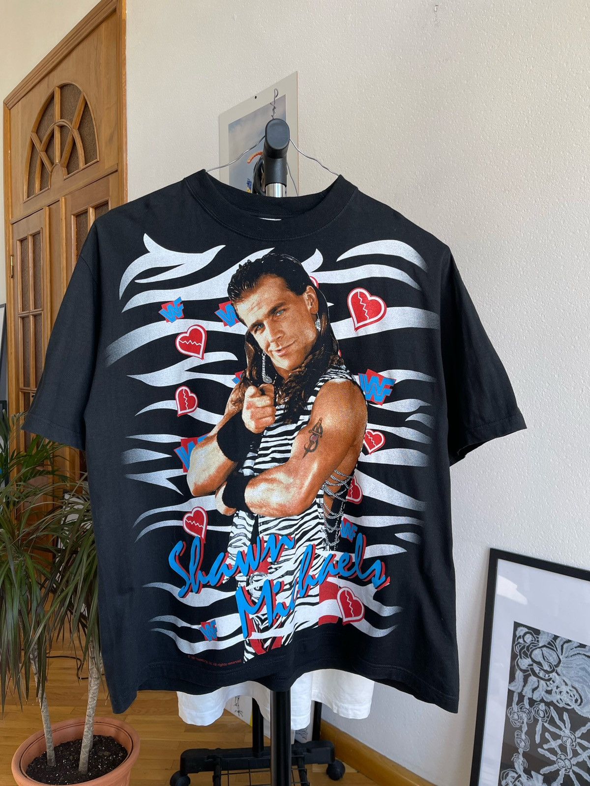 Vintage × WWE × WWF wwf shawn michaels shirt Vintage wrestling all 