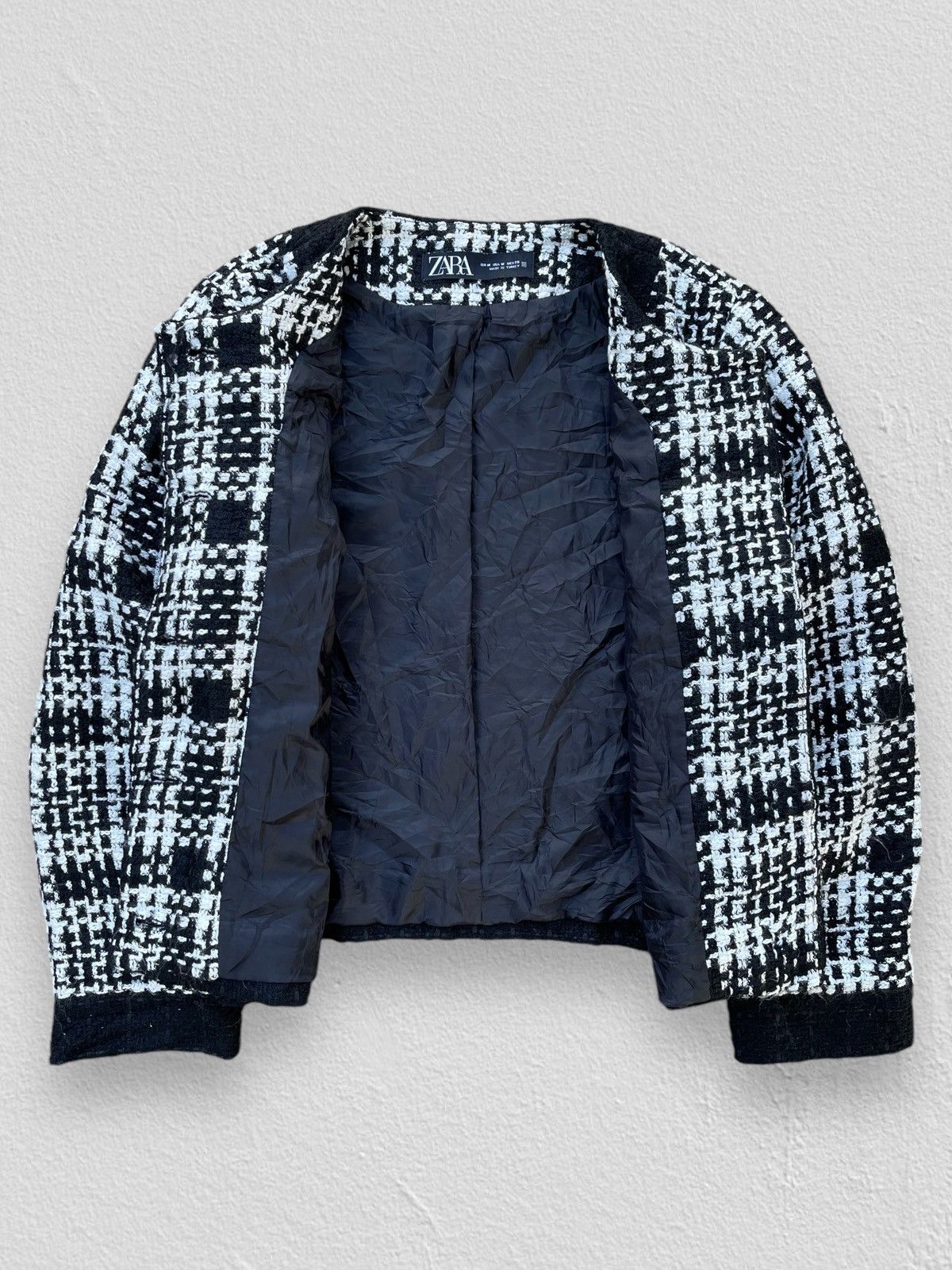 Zara Zara Women's Tweeted Jacket Size M / US 6-8 / IT 42-44 - 5 Thumbnail