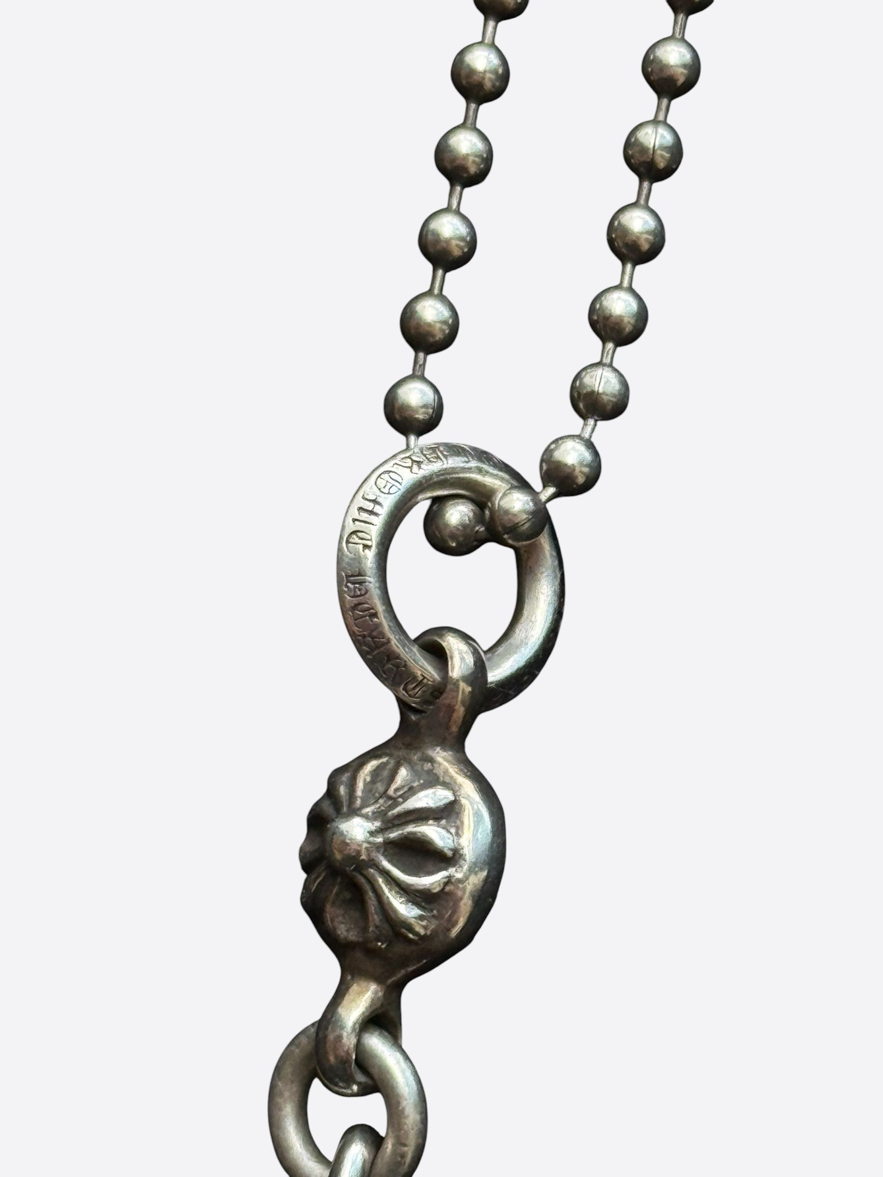 Chrome Hearts Chrome Hearts Silver Tiny Cross Necklace Size ONE SIZE - 4 Thumbnail