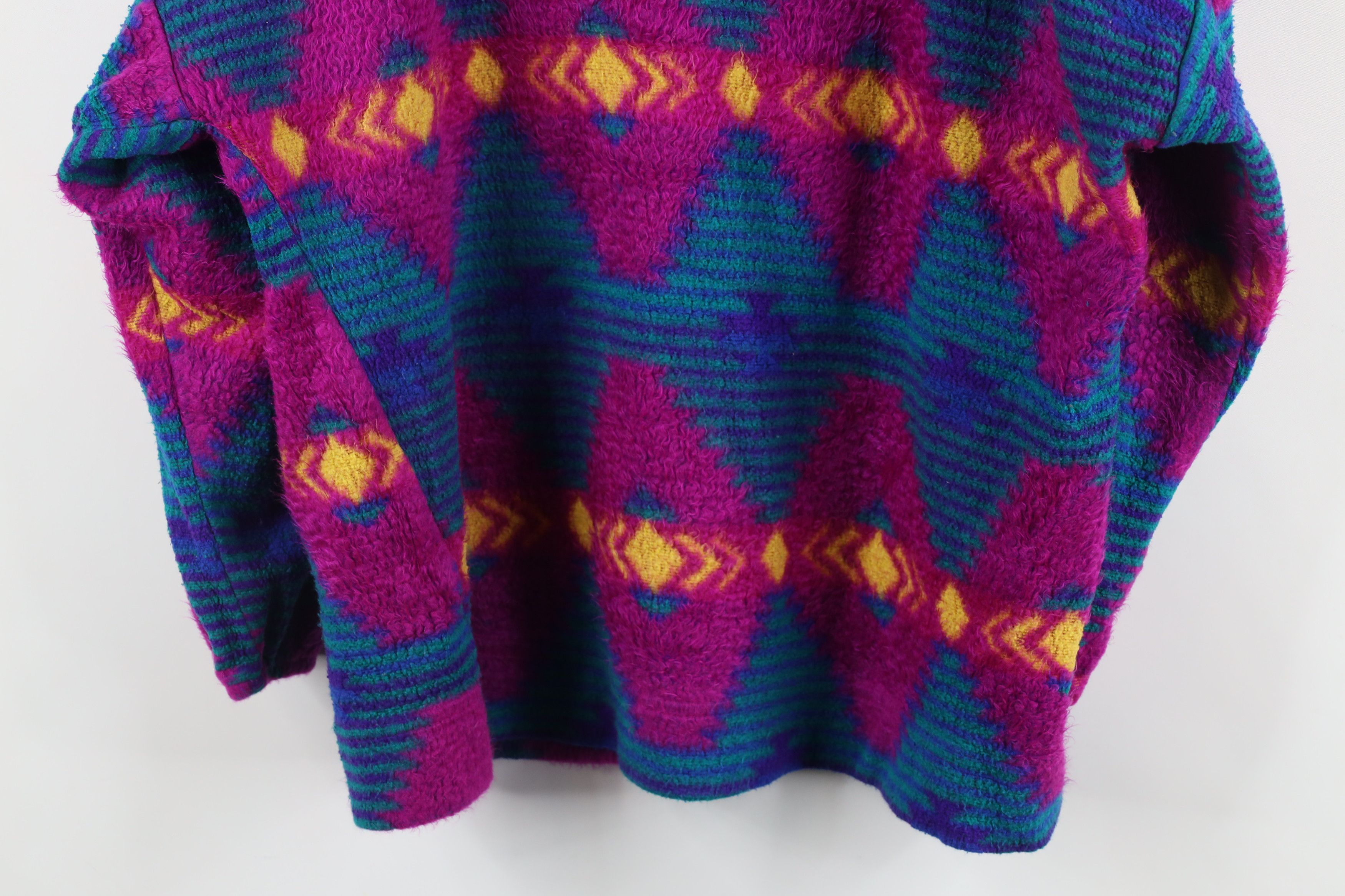 Vintage Vintage 90s Streetwear Southwestern Fleece Hoodie USA Size M / US 6-8 / IT 42-44 - 12 Thumbnail
