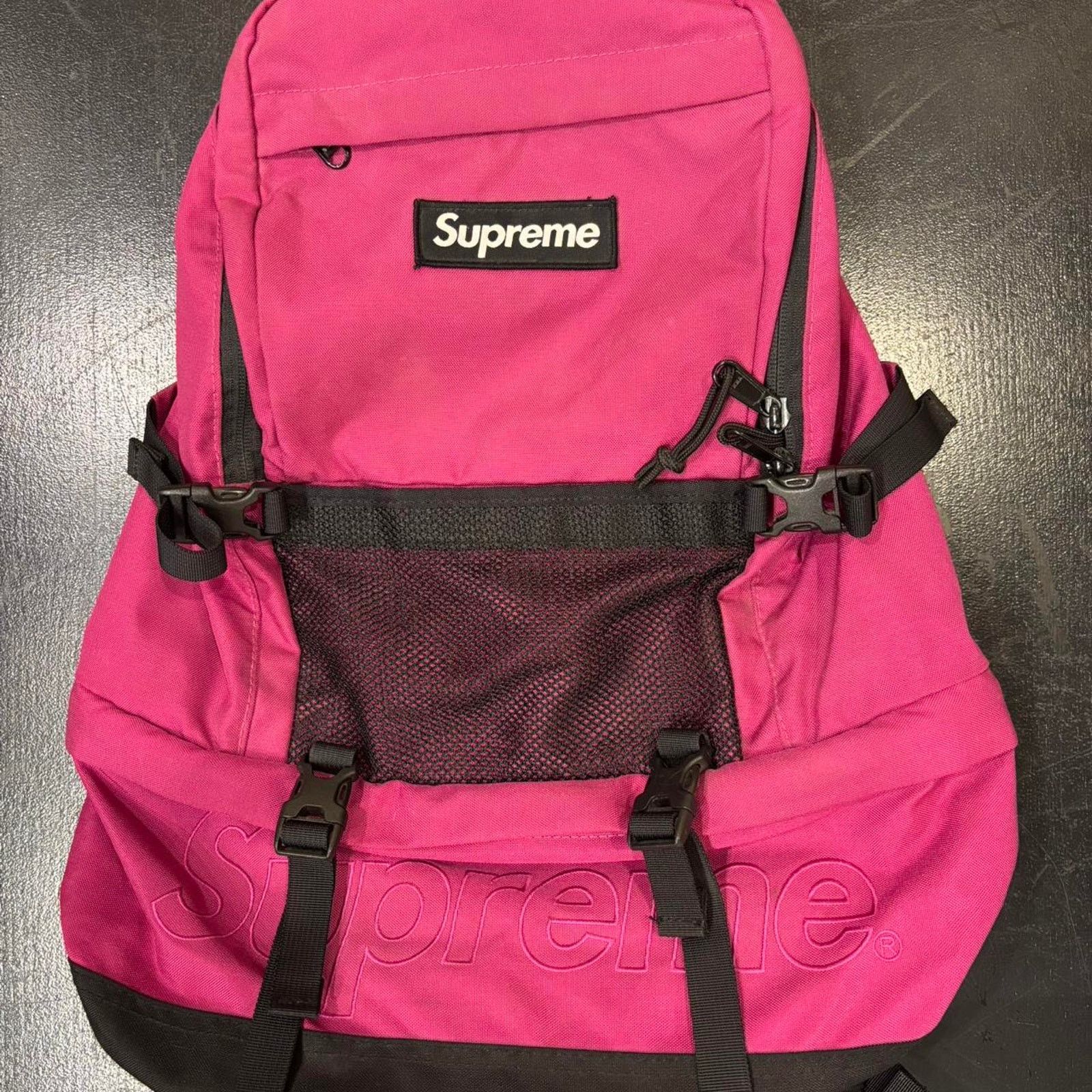 Supreme Supreme Magenta Pink Backpack Bag SS17 | Grailed