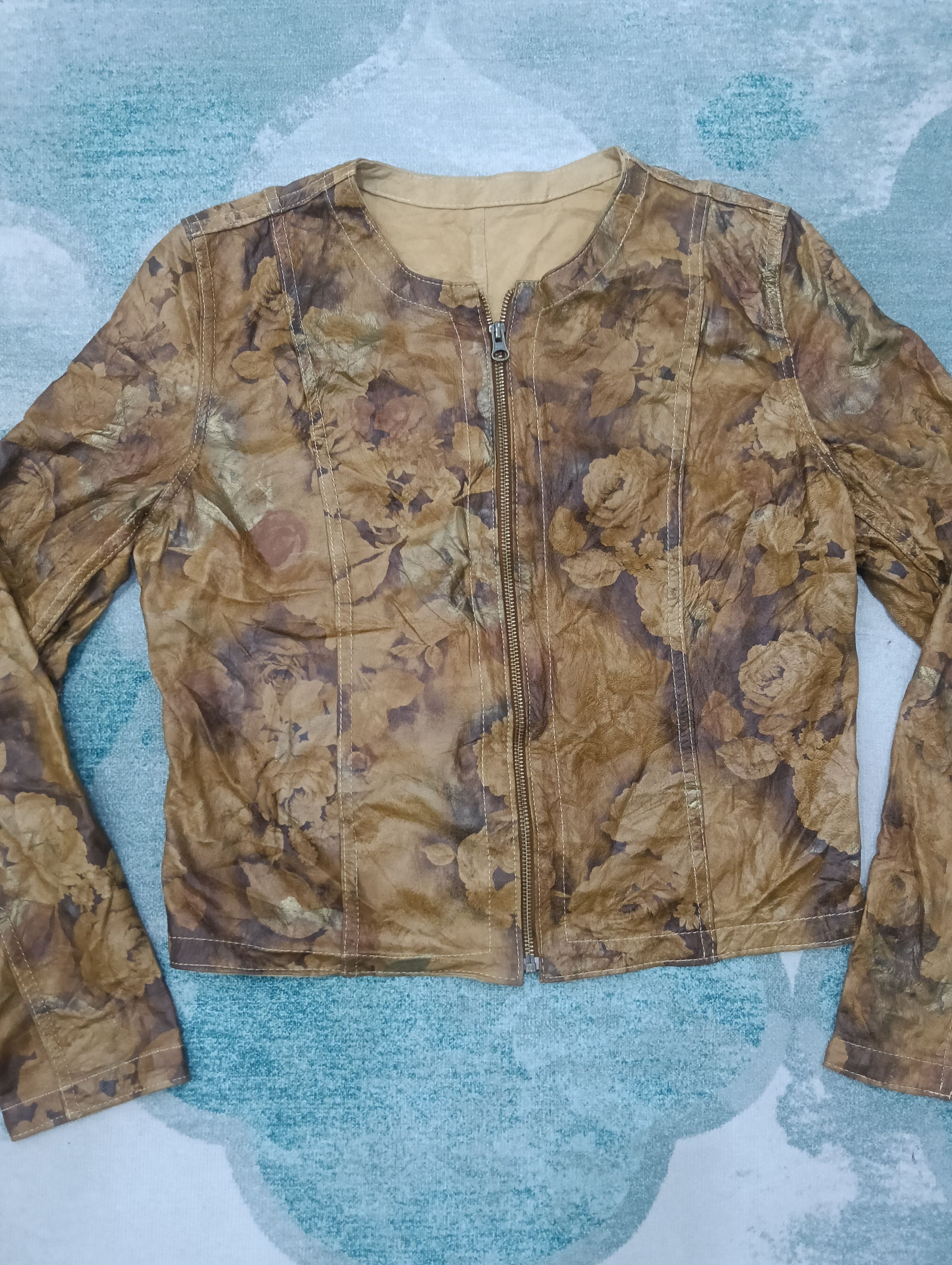 Designer × Japanese Brand × Yohji Yamamoto Unbrand Simple Leather Jacket Size M / US 6-8 / IT 42-44 - 2 Thumbnail