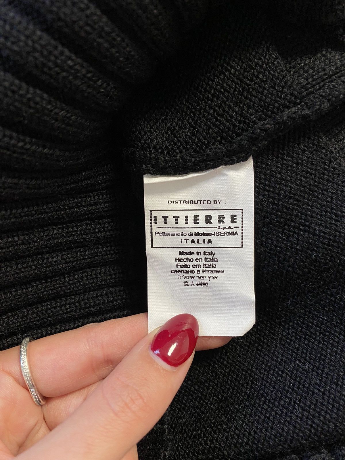 Versace Jeans Couture Versace Jeans Couture Wool Black Jumper, Size:XXXL Size US XXL / EU 58 / 5 - 8 Thumbnail
