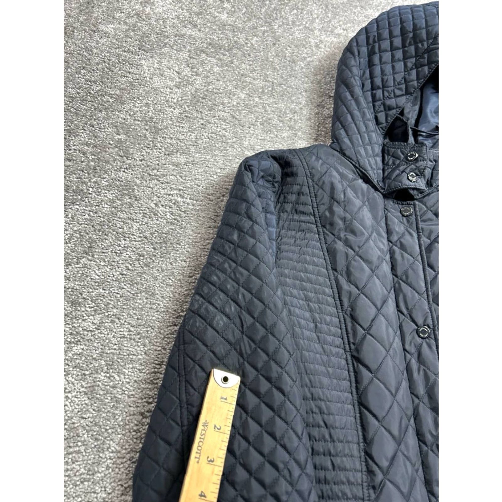 Calvin Klein Calvin Klein Womens Quilted Coat XL Black Hooded Insulated Weatherproof Winter Size XL / US 12-14 / IT 48-50 - 4 Thumbnail